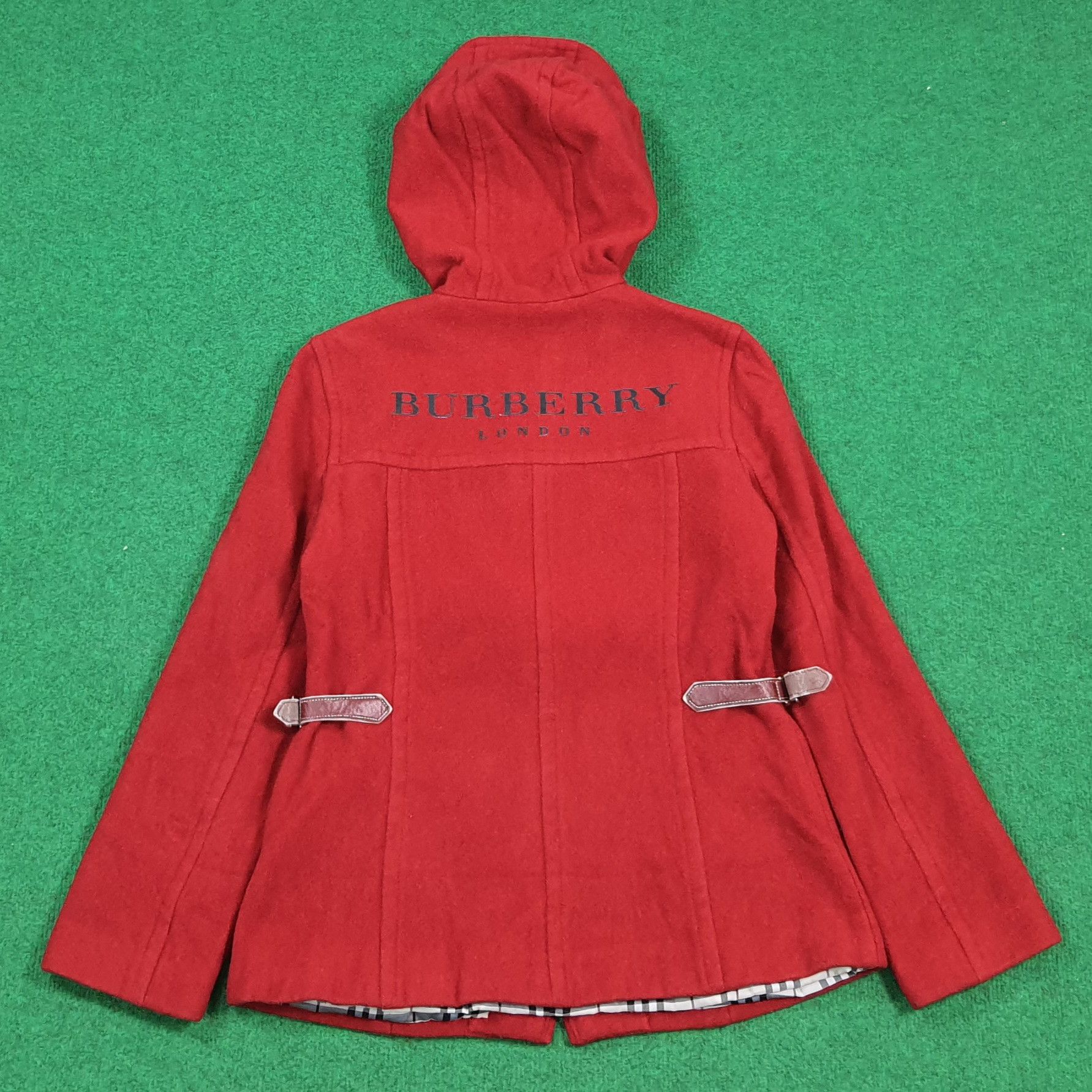 Burberry Burberry London Blue Label Red Wool Hoodie Jacket C298N12 Size XS / US 0-2 / IT 36-38 - 4 Thumbnail