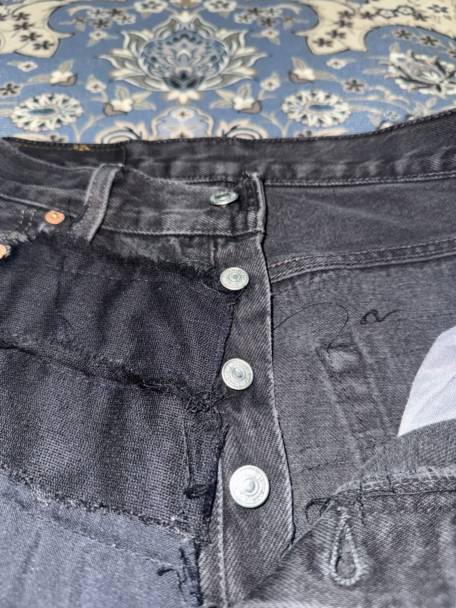 Levi's Levi's 501 Custom Hagi Distressed Denim Hysteric inspire Size US 29 - 8 Thumbnail