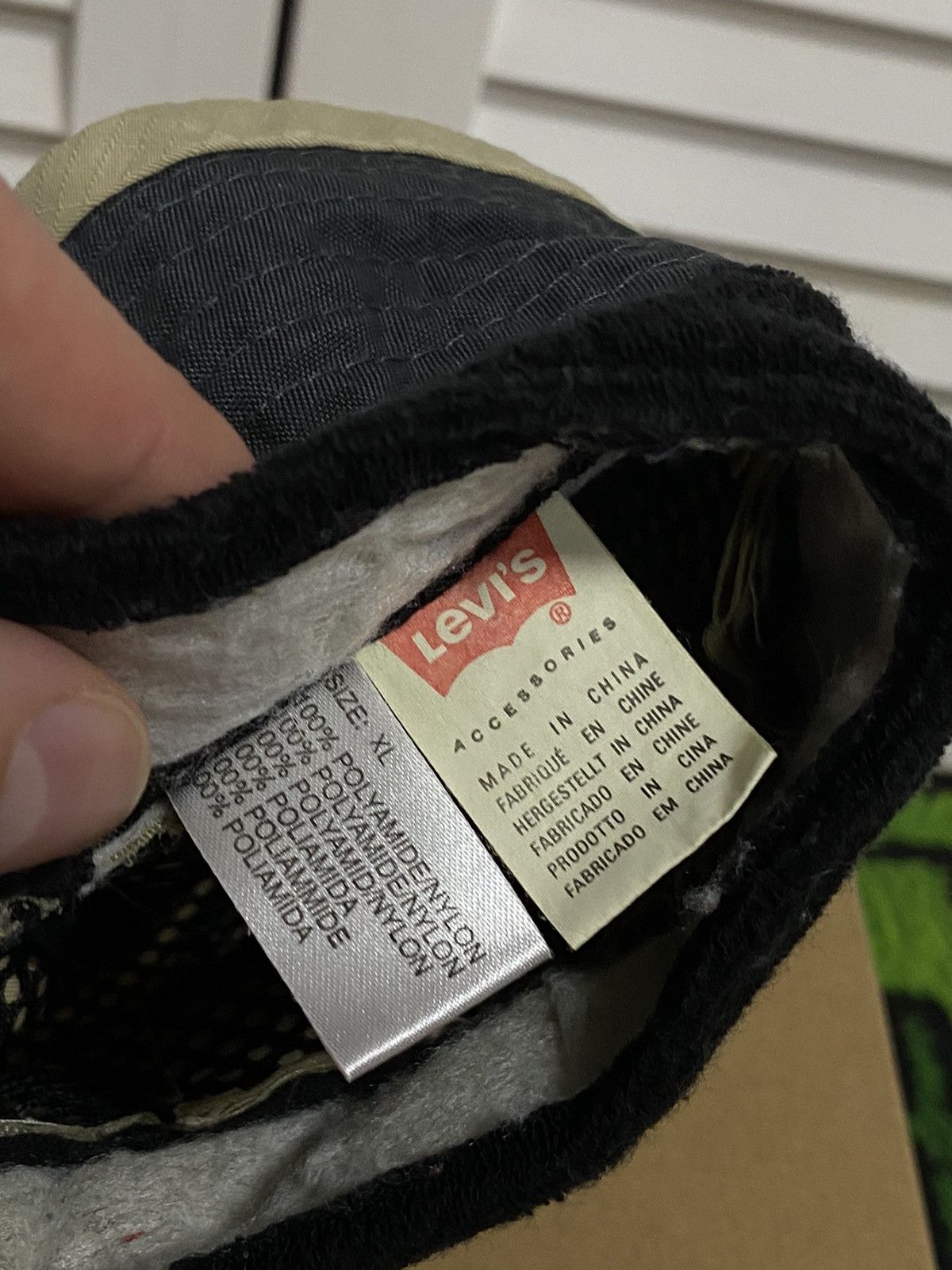 Levi's × Vintage Vintage Panama Hat Levis Pocket Retro 90s Size ONE SIZE - 9 Thumbnail