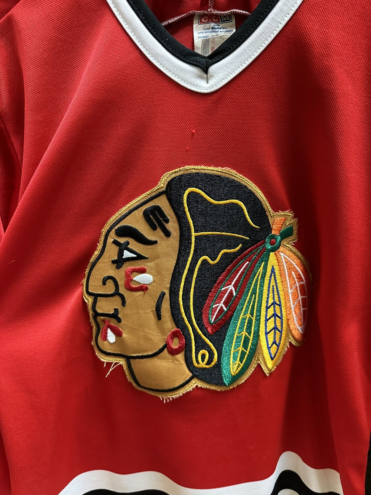 Ccm × NHL × Vintage Vintage 1980s NHL CCM Chicago Blackhawks Hockey Jersey Size US S / EU 44-46 / 1 - 4 Thumbnail