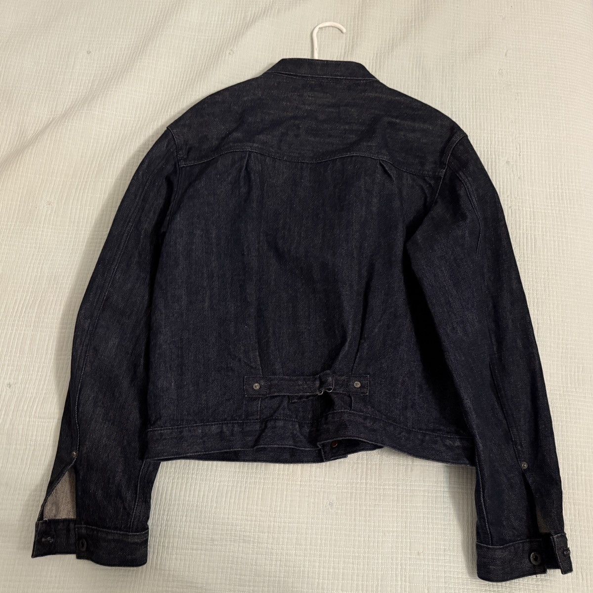 Amiri MX1 Yellow Ultra Suede Patch Dark Indigo