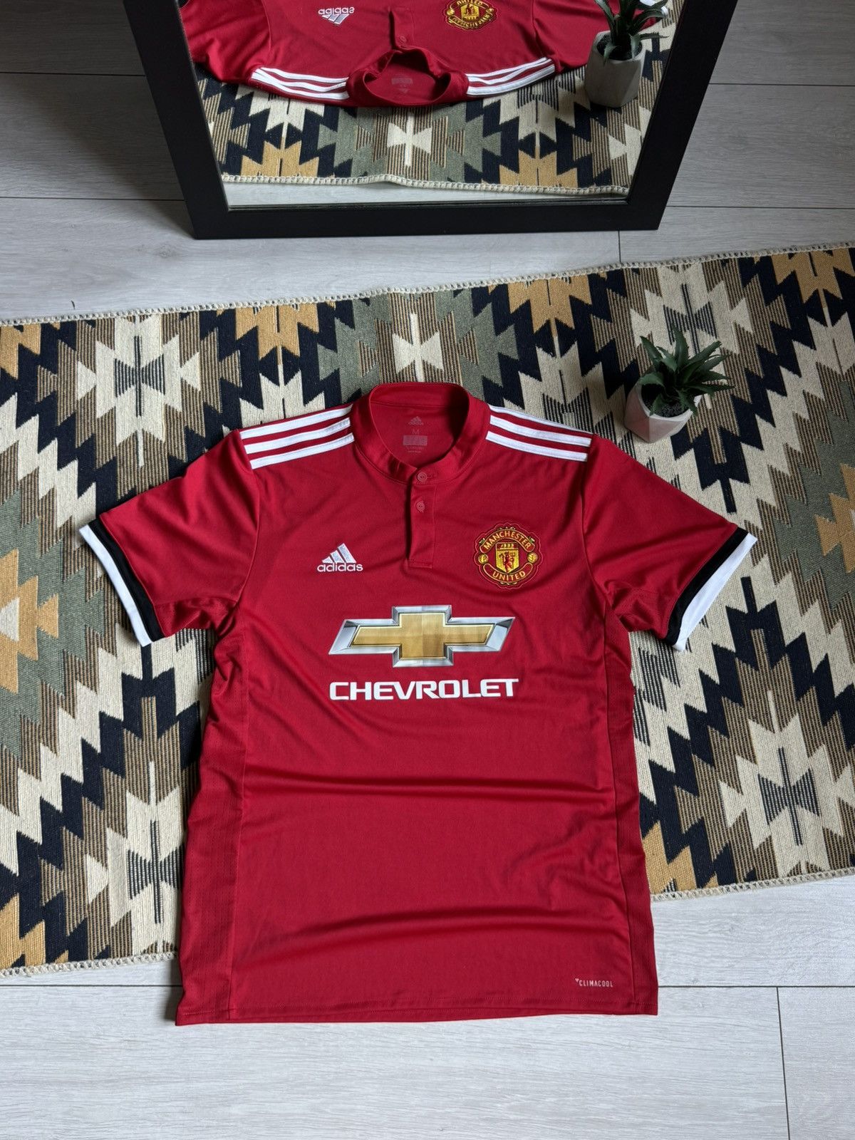 Adidas Manchester United 2017/18 Blockcore Soccer Jersey Size US M / EU 48-50 / 2 - 1 Thumbnail