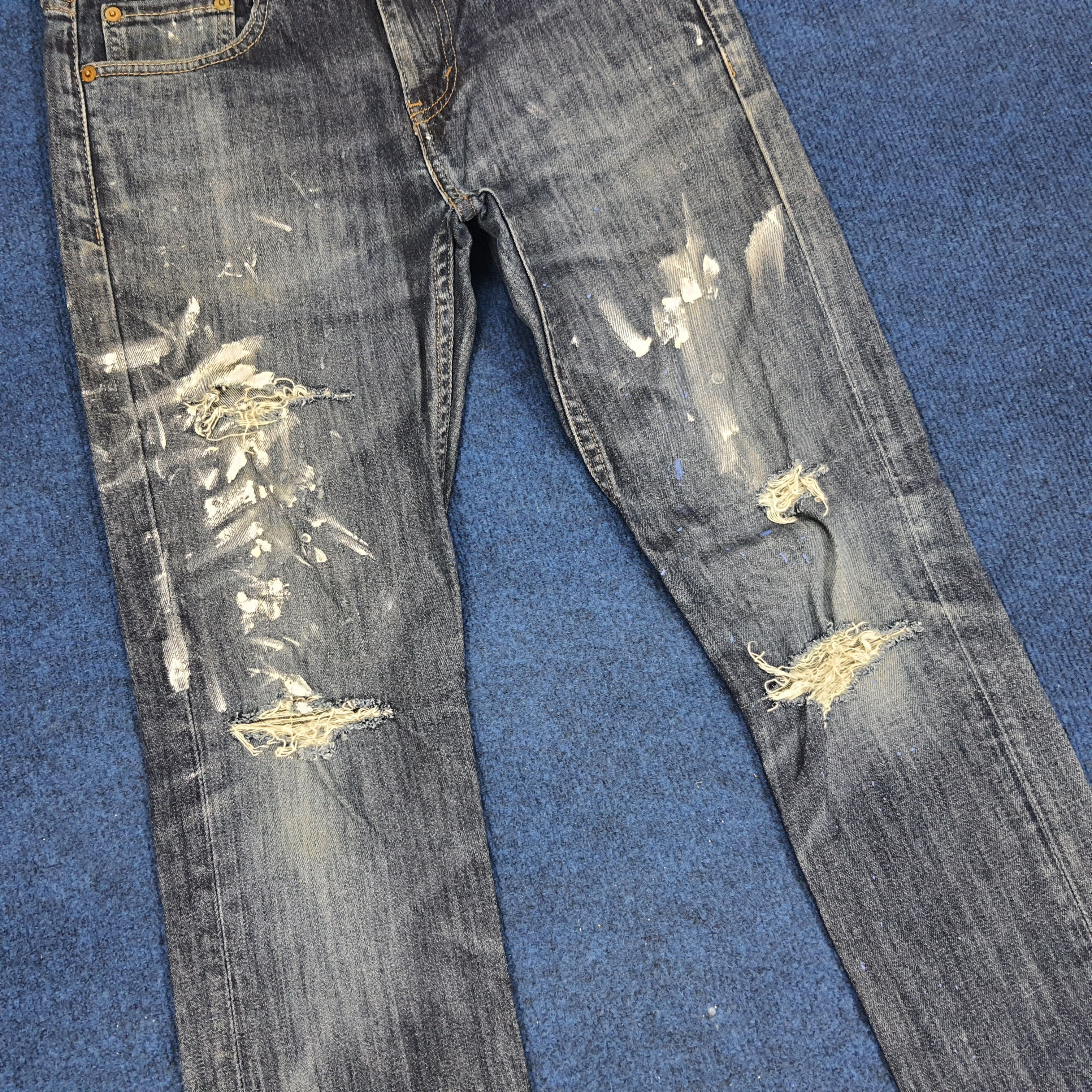 Levi's × Vintage Vintage Levi's 510 Art Distressed Style Jeans Size US 29 - 3 Thumbnail