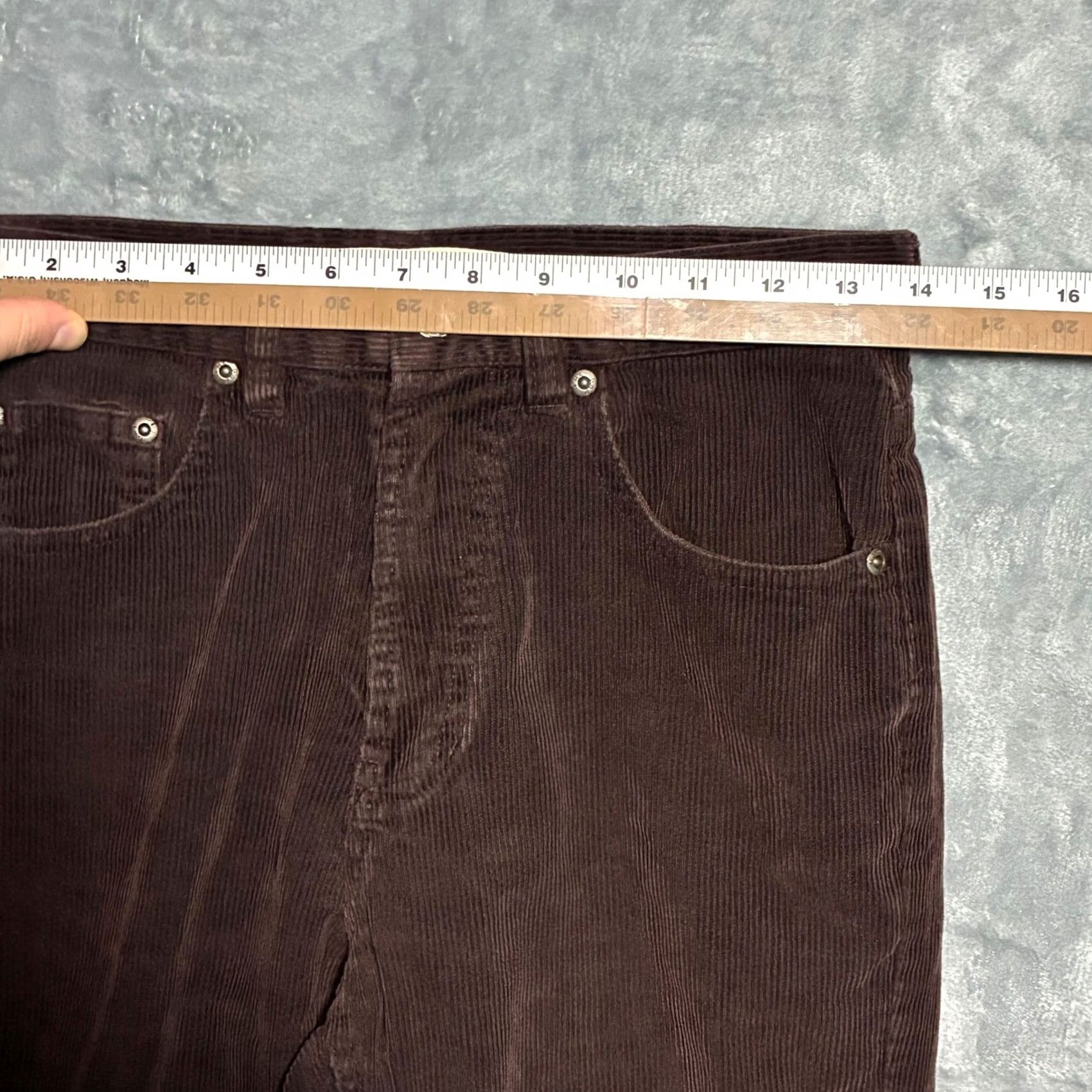 Gap VINTAGE GAP Jeans No 3 Classic Fit Brown Corduroy Cropped Fit Pants Women's 4 Size 27" / US 4 / IT 40 - 6 Thumbnail