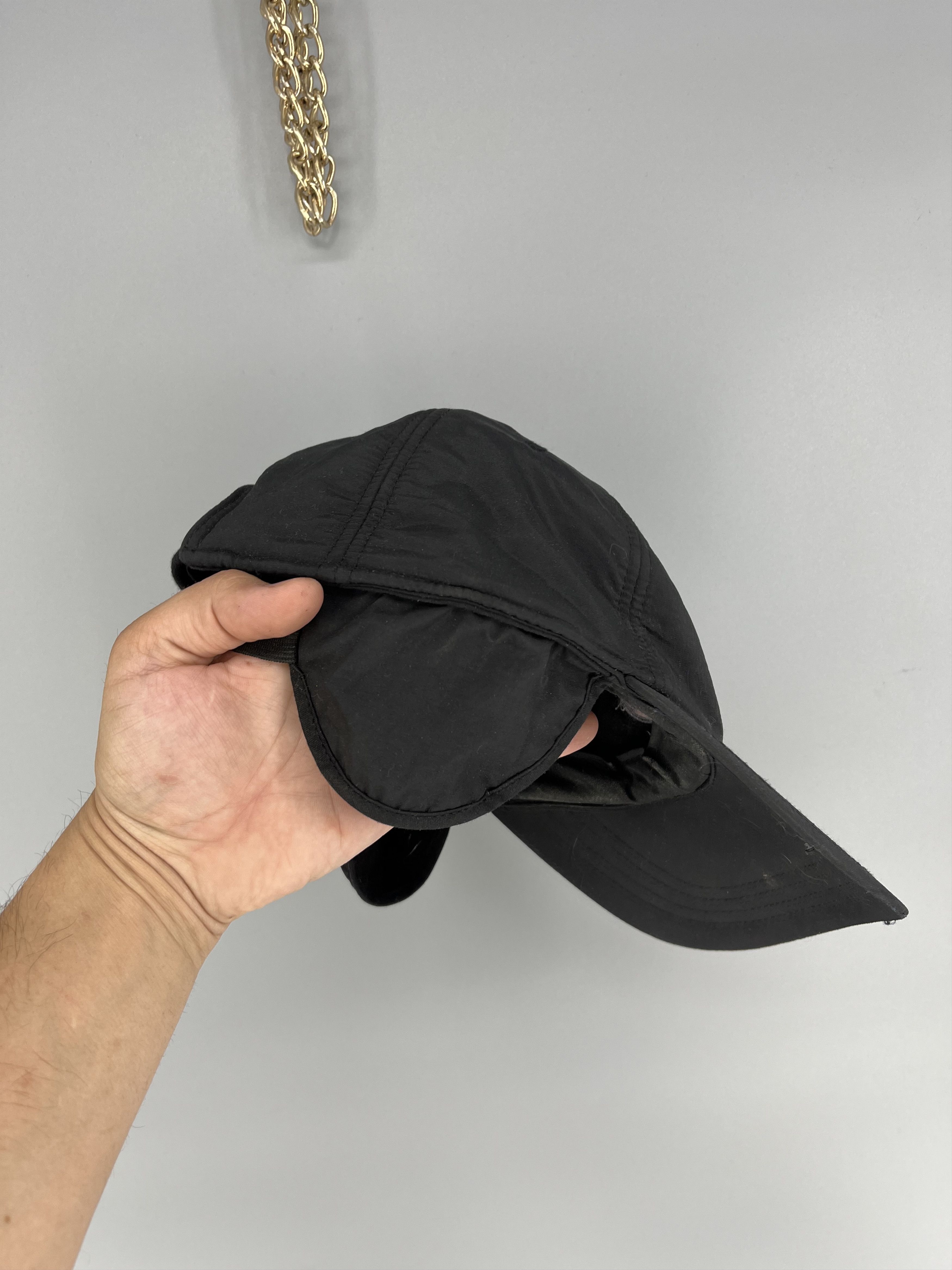 Mercedes-Benz Vintage 90s Mercedes Benz Vintage Big Logo Cap With Ears Size ONE SIZE - 5 Thumbnail
