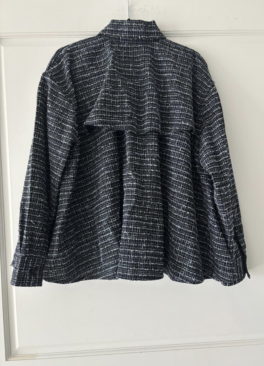Bottega Veneta Bottega Veneta Oversized Tweed Shirt Size XS / US 0-2 / IT 36-38 - 5 Thumbnail
