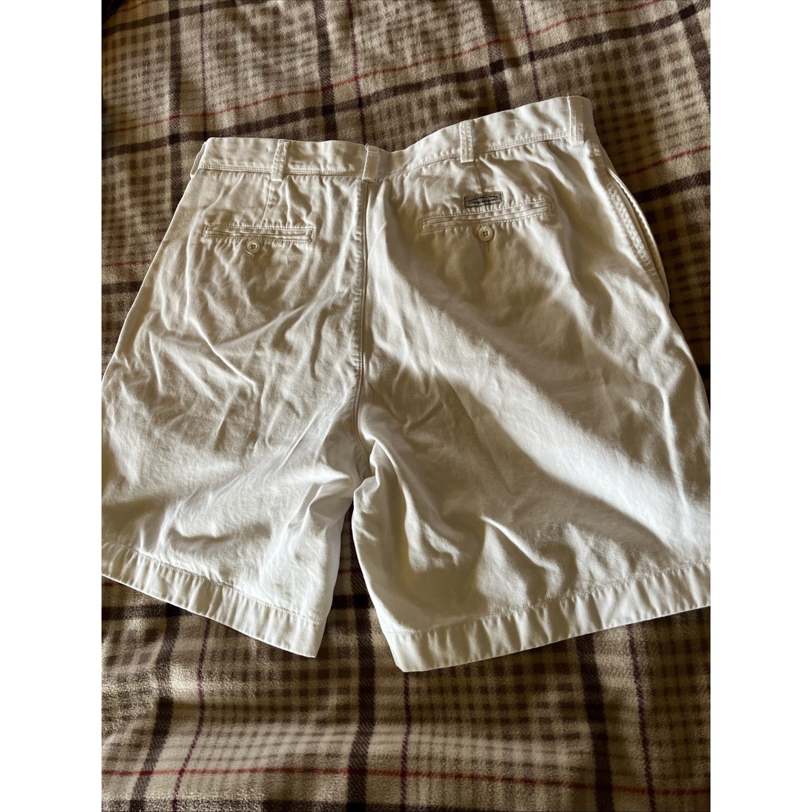 Roundtree & Yorke Roundtree Yorke Shorts Men 38 Chino ivory Cotton Flat Front Size US 38 / EU 54 - 10 Thumbnail
