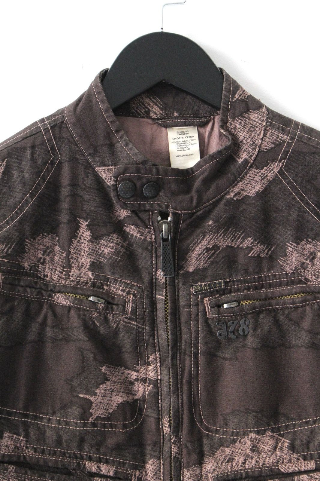Diesel 2000S DIESEL D78 “SHADOW CAMO” 8-POCKET FIELD JACKET Size US S / EU 44-46 / 1 - 3 Thumbnail