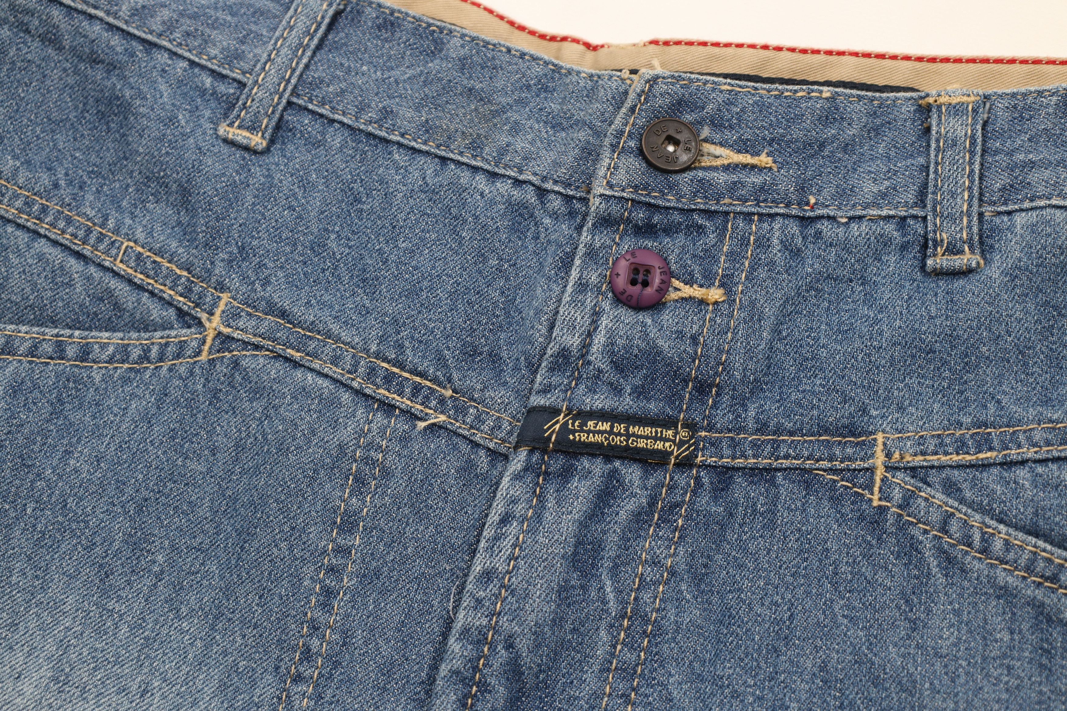 Marithe + Francois Girbaud Deadstock Vintage 90s Marithe Francois Girbaud Denim Shorts Size US 31 - 5 Thumbnail