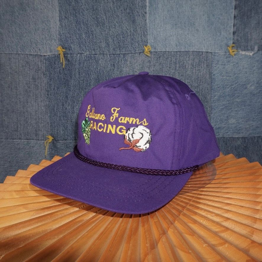 Vintage OSFA - Vintage Y2K galleano farms racing embroider 2000s hat Size ONE SIZE - 2 Thumbnail