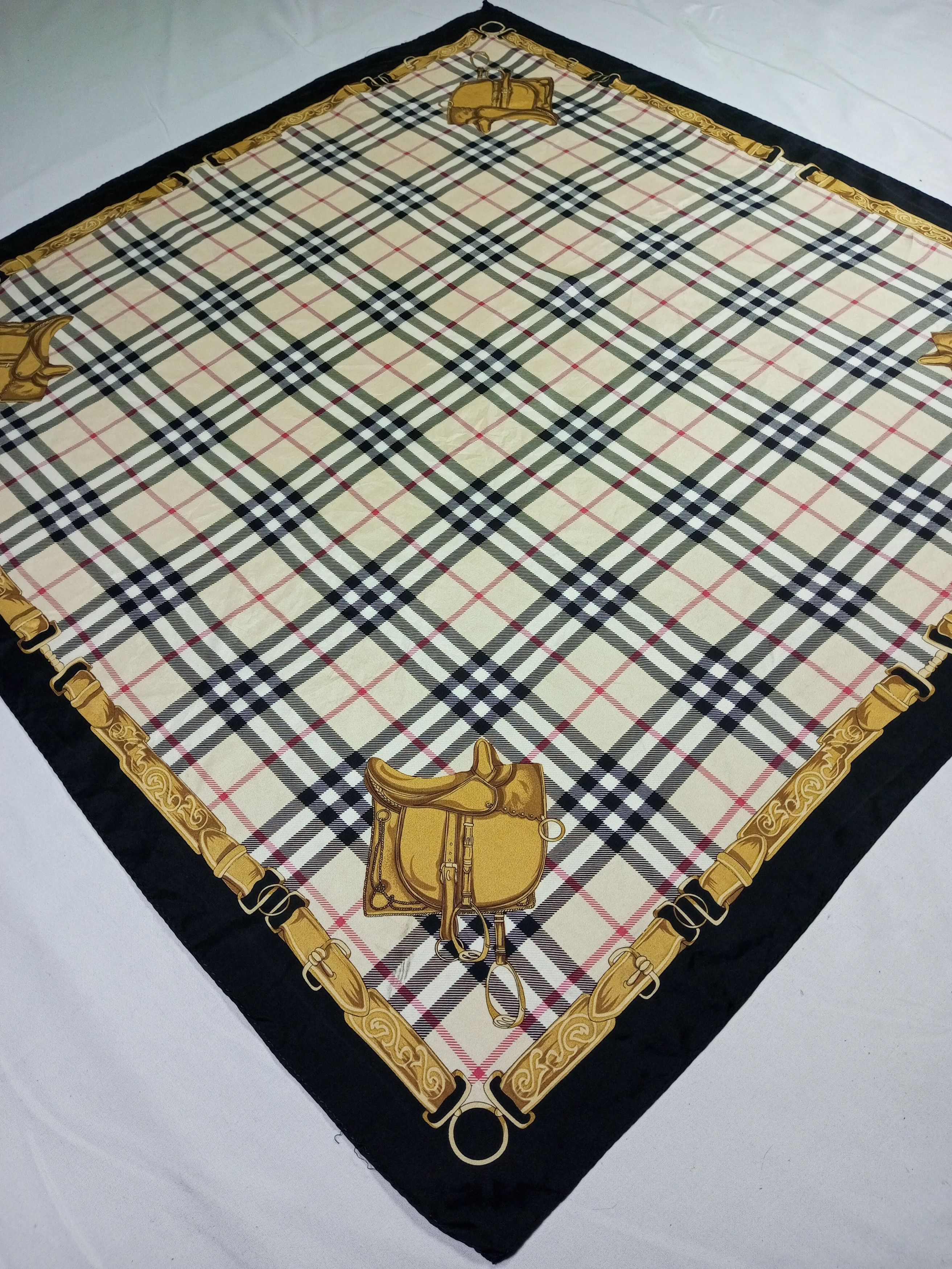 Vintage Anne Klein Floral Silk Scarf Size ONE SIZE - 3 Thumbnail