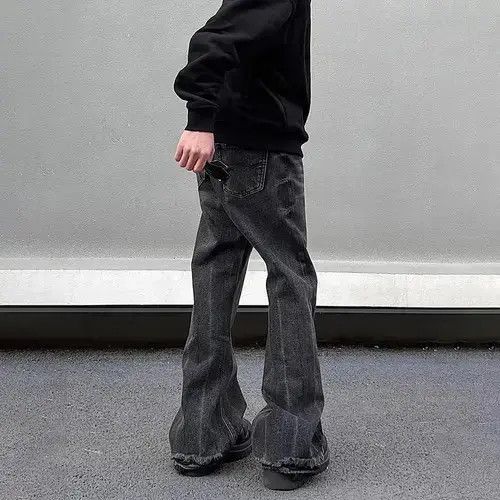 VIBE Black Wide Leg Flared Jean Size US 30 / EU 46 - 3 Thumbnail