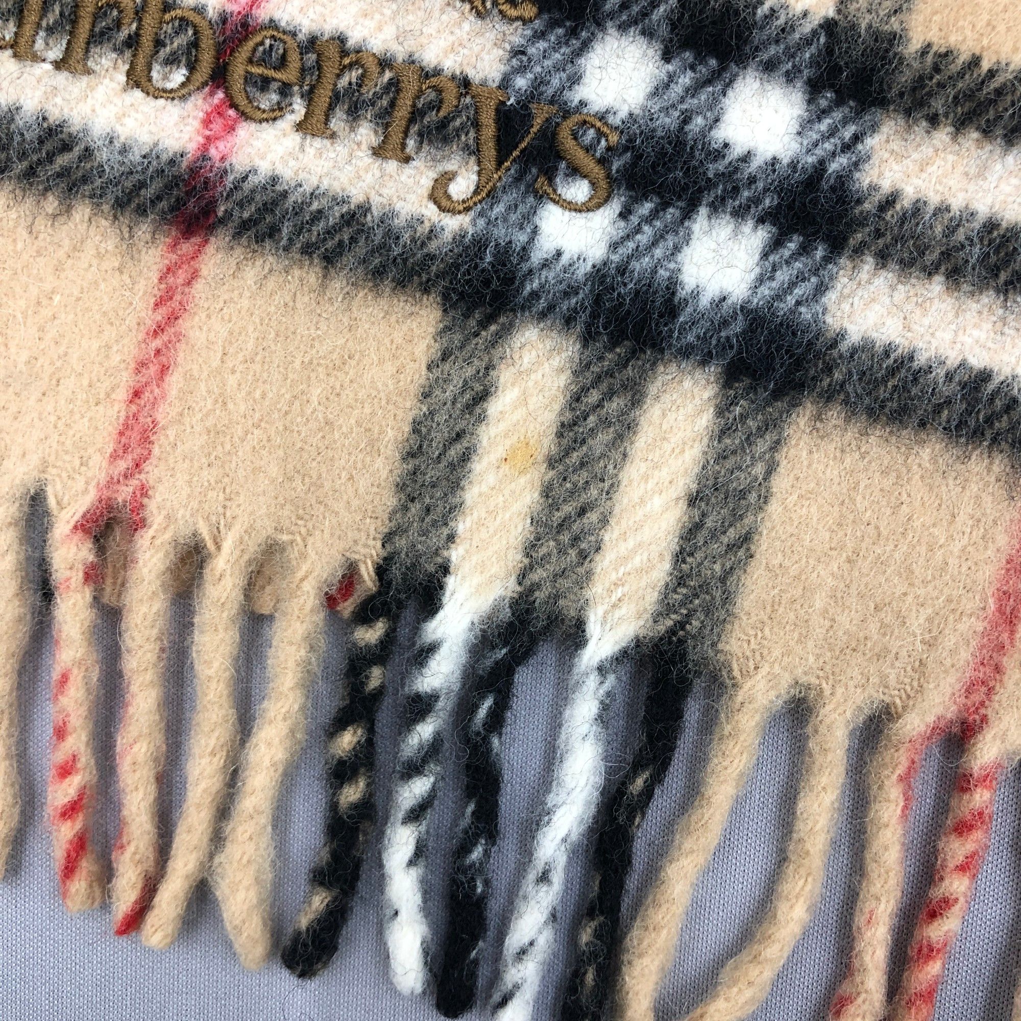 Burberry Vintage Burberrys Scarf Muffler Wool Stole Shawls Scarves Size ONE SIZE - 9 Thumbnail
