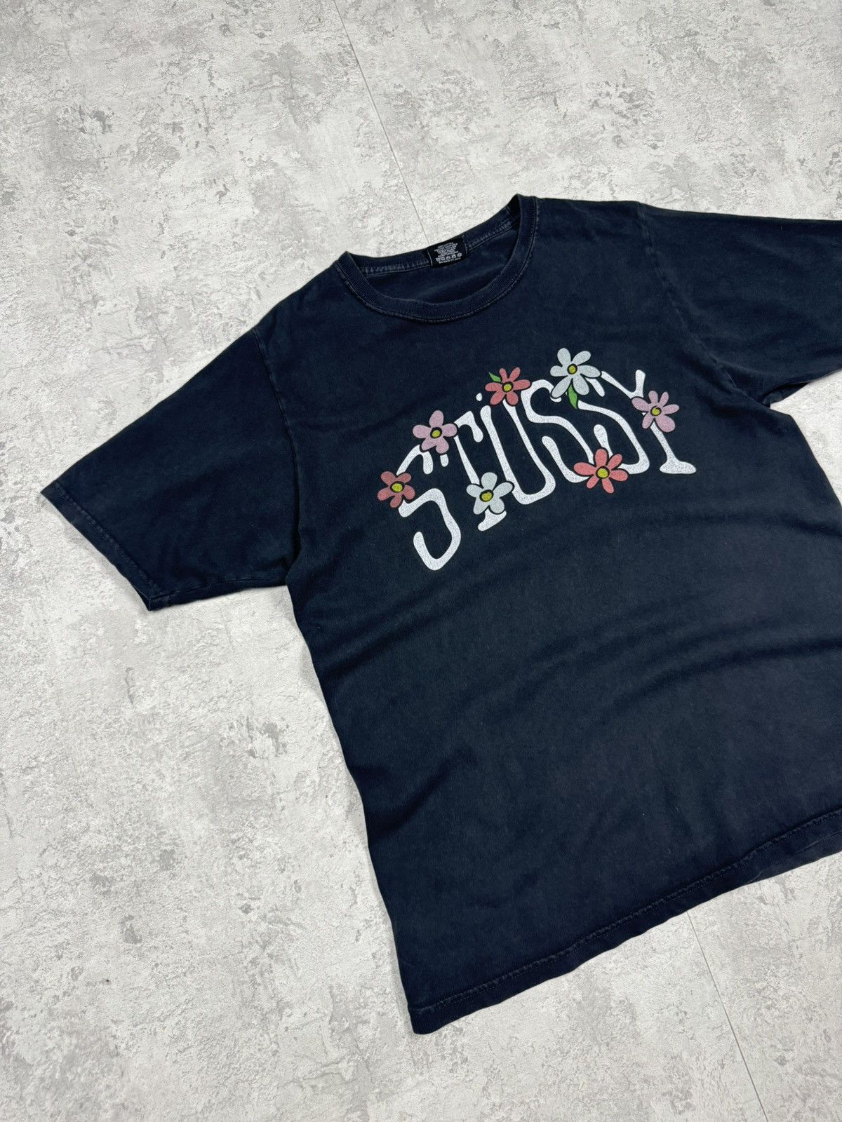 Stussy Stussy Flower T-Shirt Big Logo Size M Size US M / EU 48-50 / 2 - 2 Thumbnail