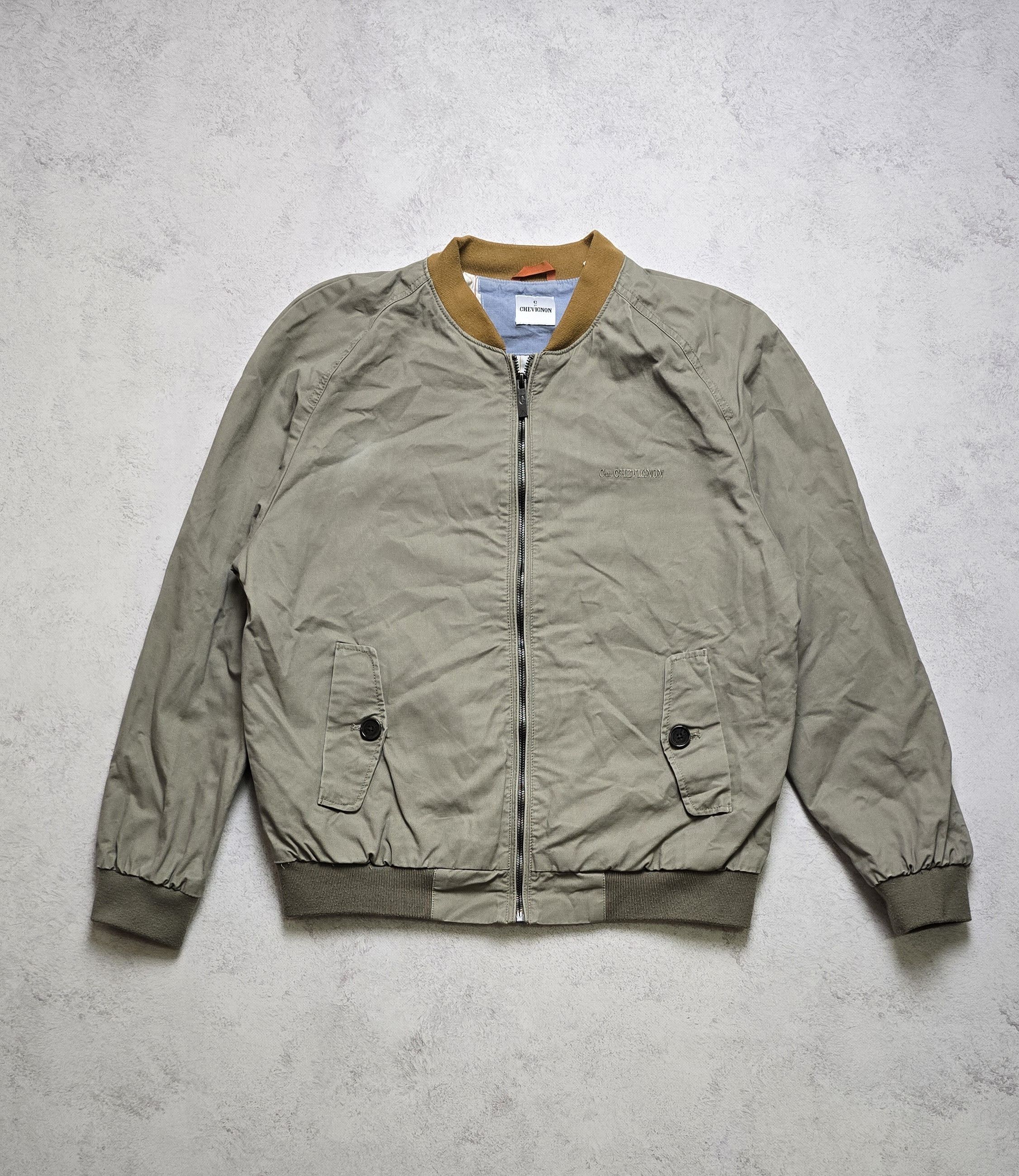 Chevignon Chevignon Denim Vintage BOMBER Jacket Beige Casual Size US L / EU 52-54 / 3 - 1 Thumbnail