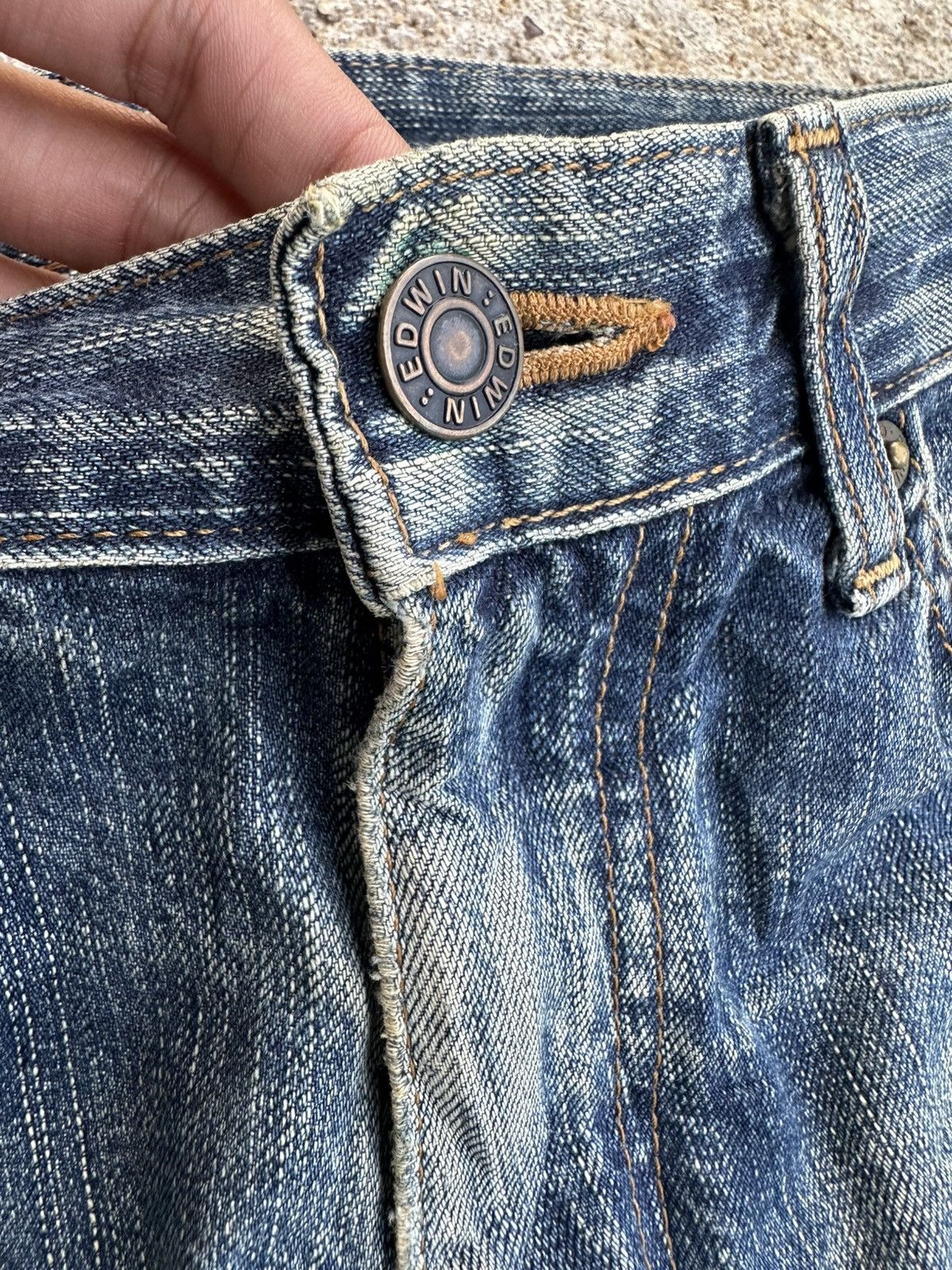 Japanese Brand Vintage Edwin 503zz Faded Japanese Denim W30 Size US 30 / EU 46 - 6 Thumbnail