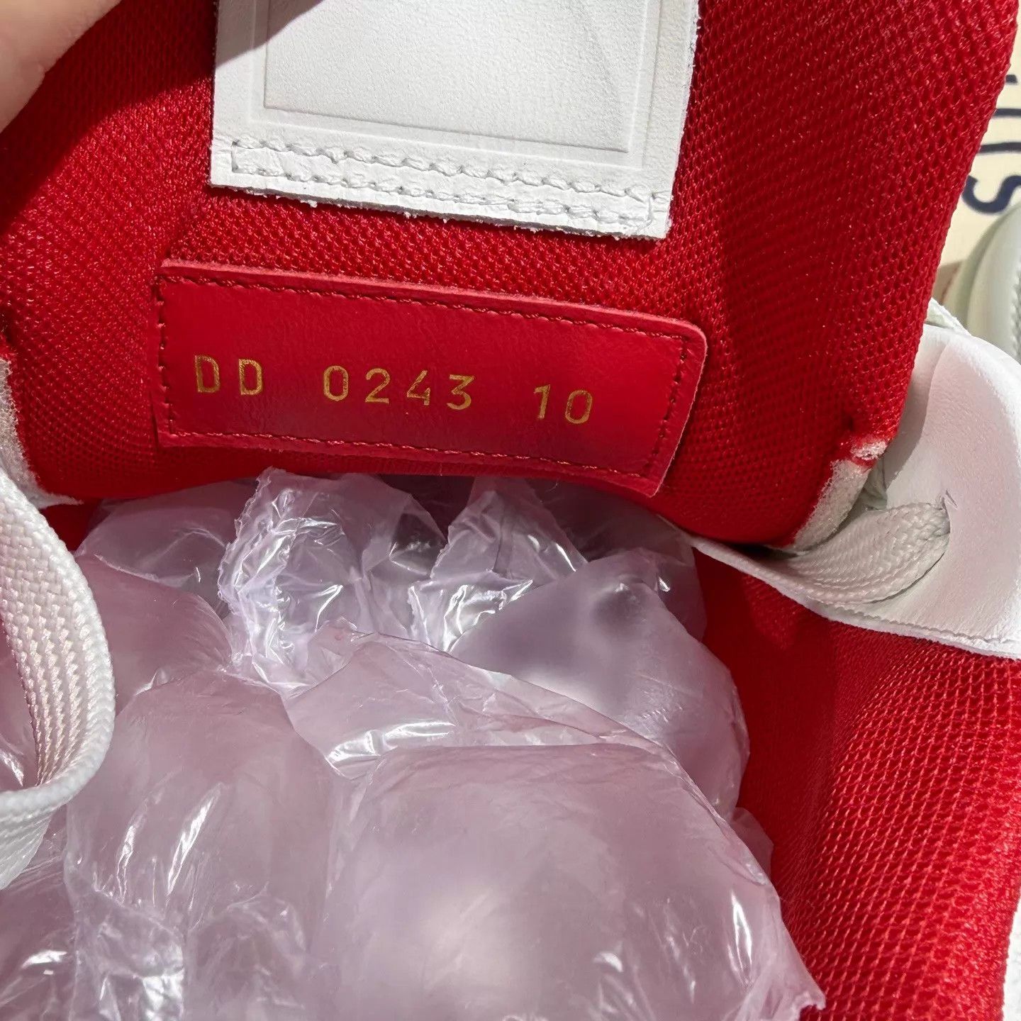 Louis Vuitton LV Trainer Signature White Red Color Blocked UK10 Size US 11 / EU 44 - 5 Thumbnail