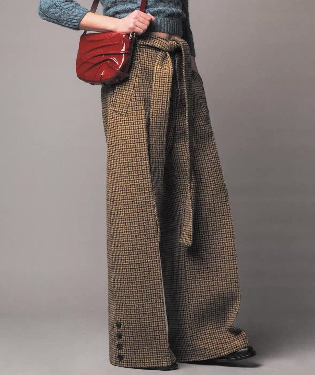Egon Lab Egonlab "Only Lovers Left Alive" Brown Plaid Trousers J29 Size US 36 / EU 52 - 7 Thumbnail