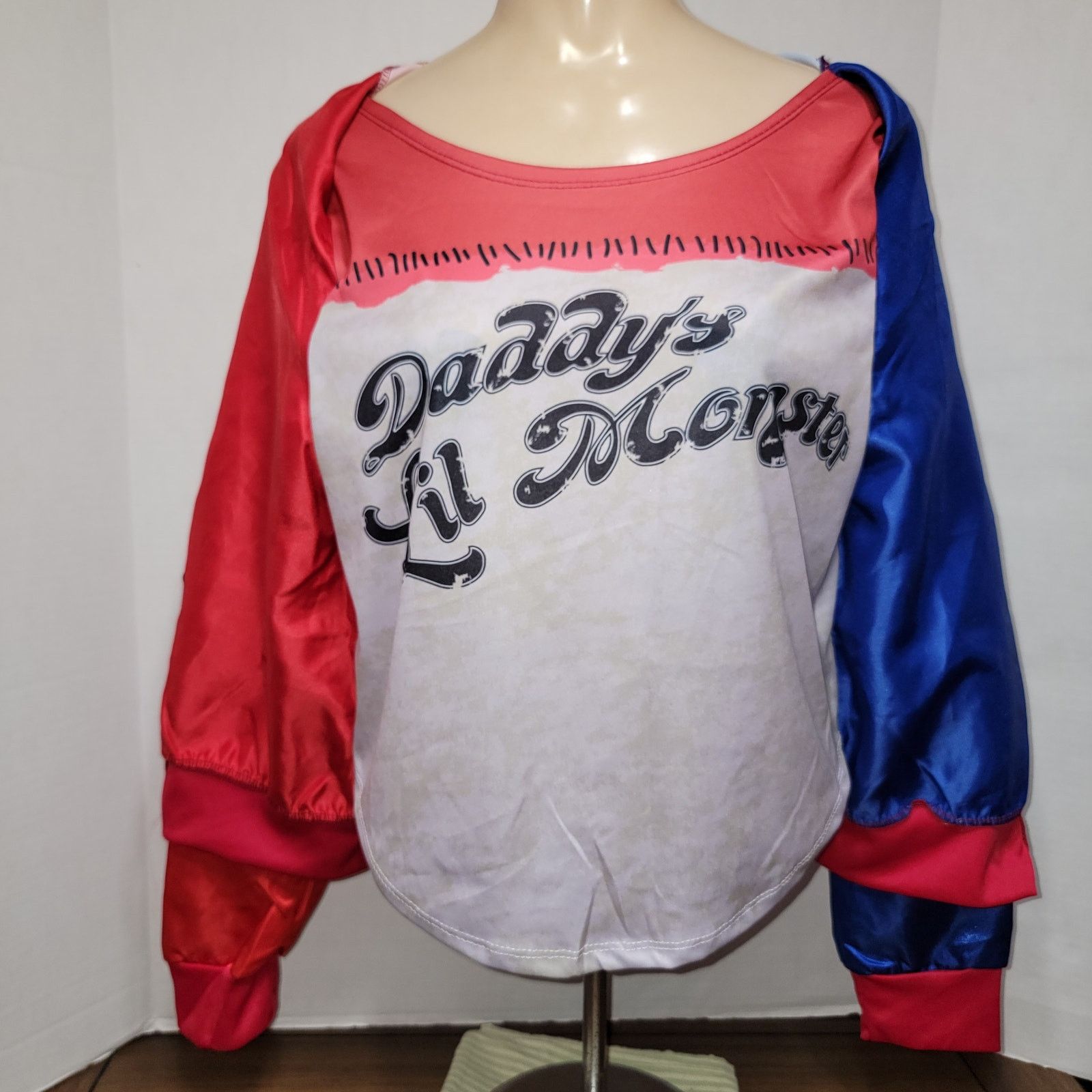 Other Suicide Squad Jacket Tee "Daddy's Lil Monster" Costume -Teen Size S / US 4 / IT 40 - 6 Thumbnail