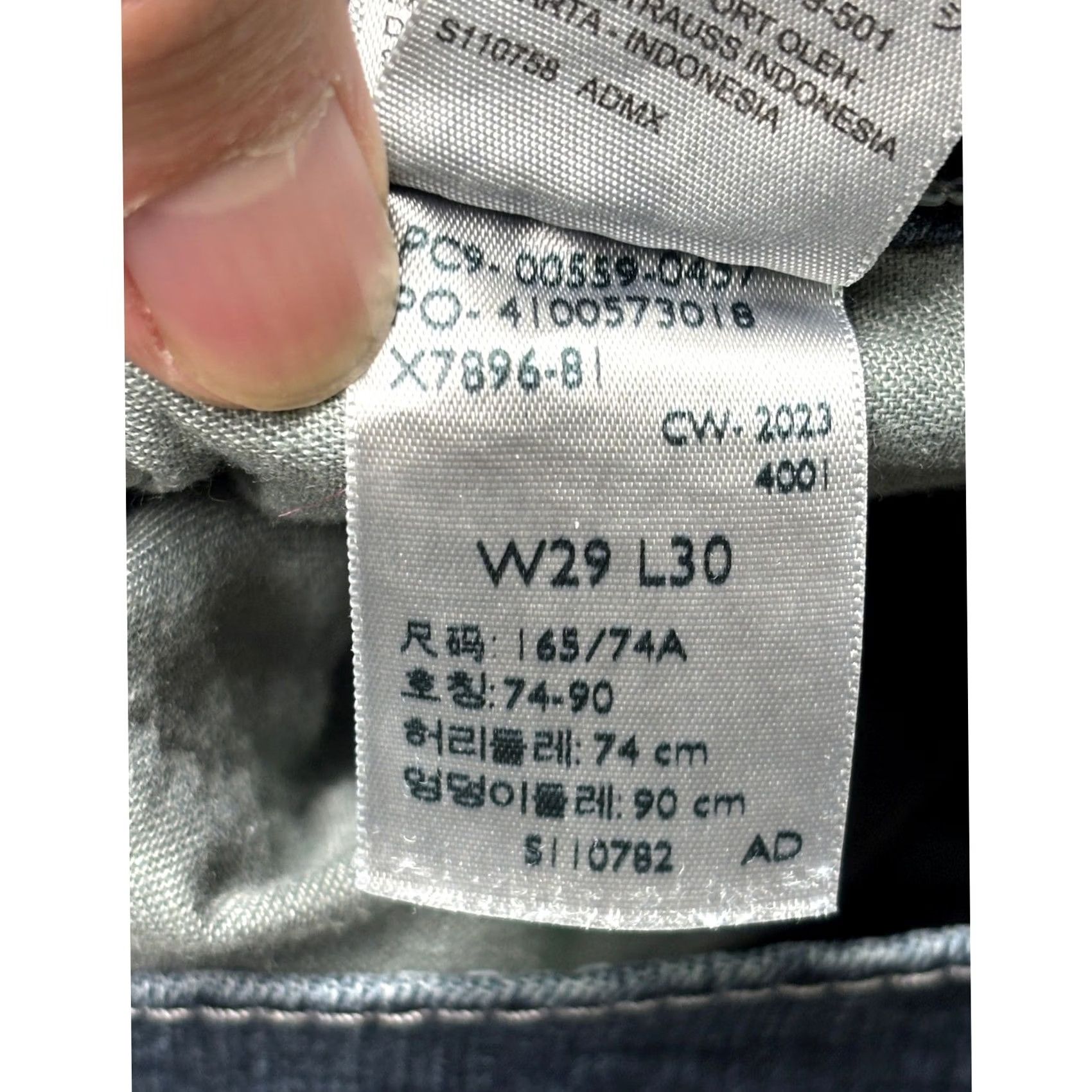 CO VINTAGE? Levi Strauss & Co 505 Mens Jeans W29 L30 Dark Wash Straight Fit Denim Size US 29 - 6 Thumbnail