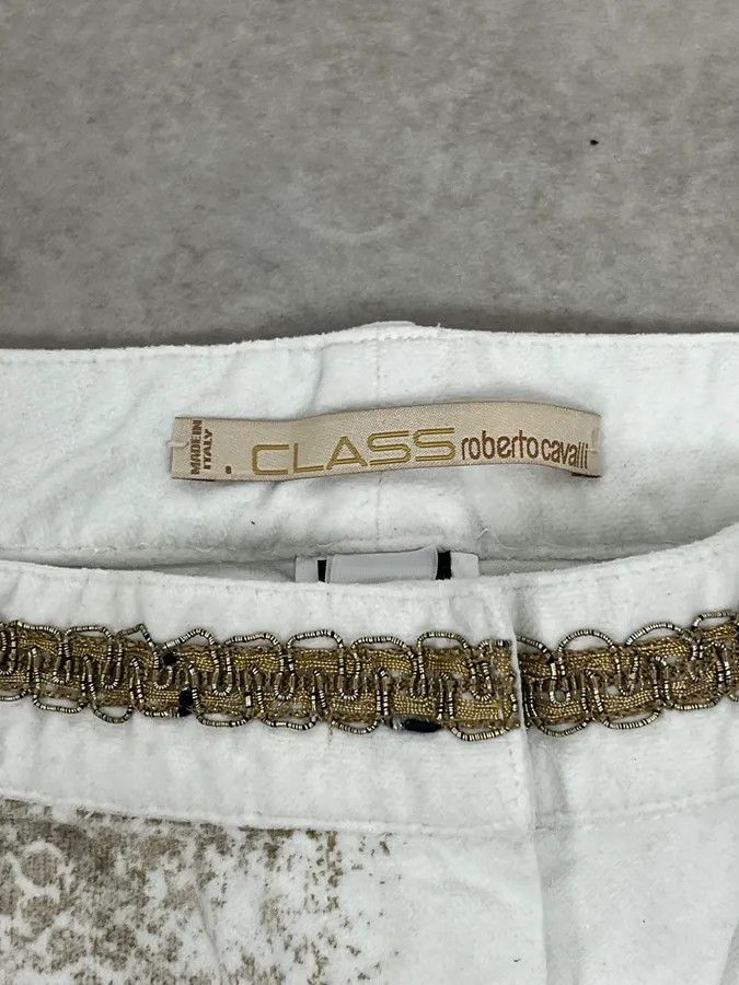 Roberto Cavalli 2000s Roberto Cavalli White Fur Effect Cozy Pants Size US 30 / EU 46 - 9 Thumbnail