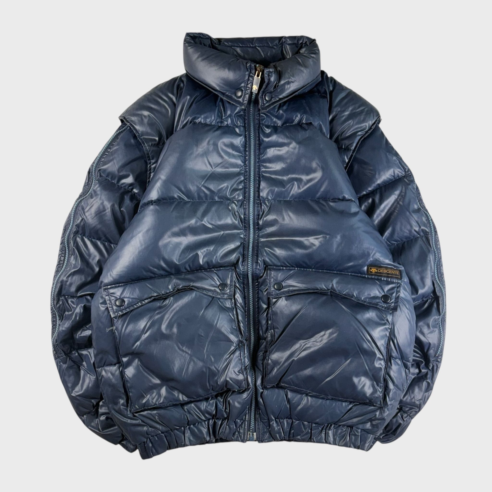 Descente Descente 80s Down Jacket Blue Size M Size US M / EU 48-50 / 2 - 1 Thumbnail