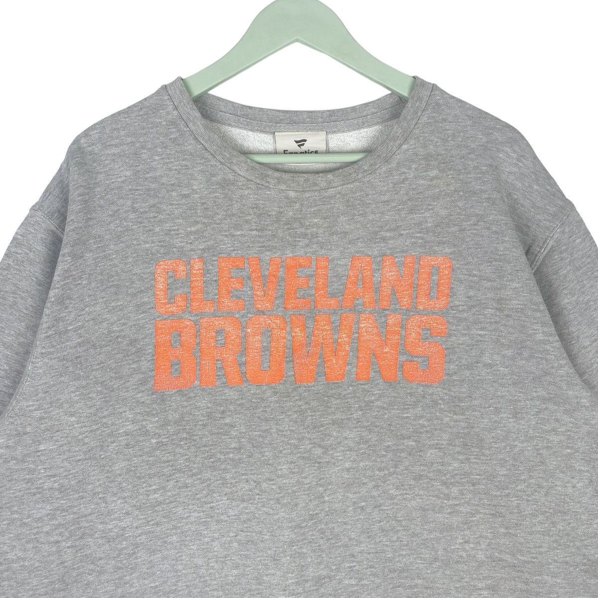 Designer × Vintage Cleveland Browns Sweatshirt Crewneck Grey Pullover Jumper Size US XXL / EU 58 / 5 - 2 Thumbnail