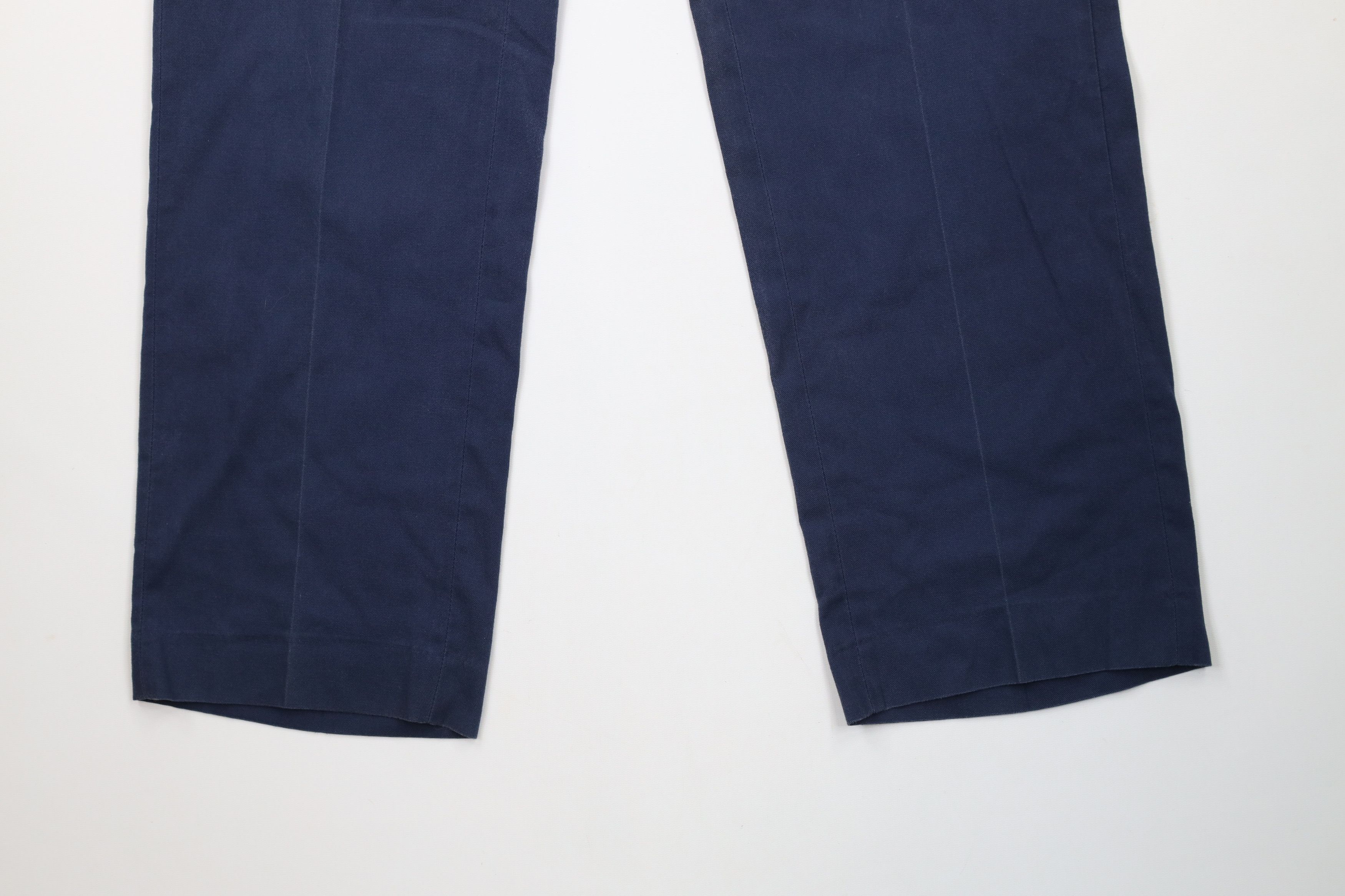 Vintage Vintage 70s Streetwear Flared Wide Leg Chino Pants Blue USA Size US 32 / EU 48 - 3 Thumbnail