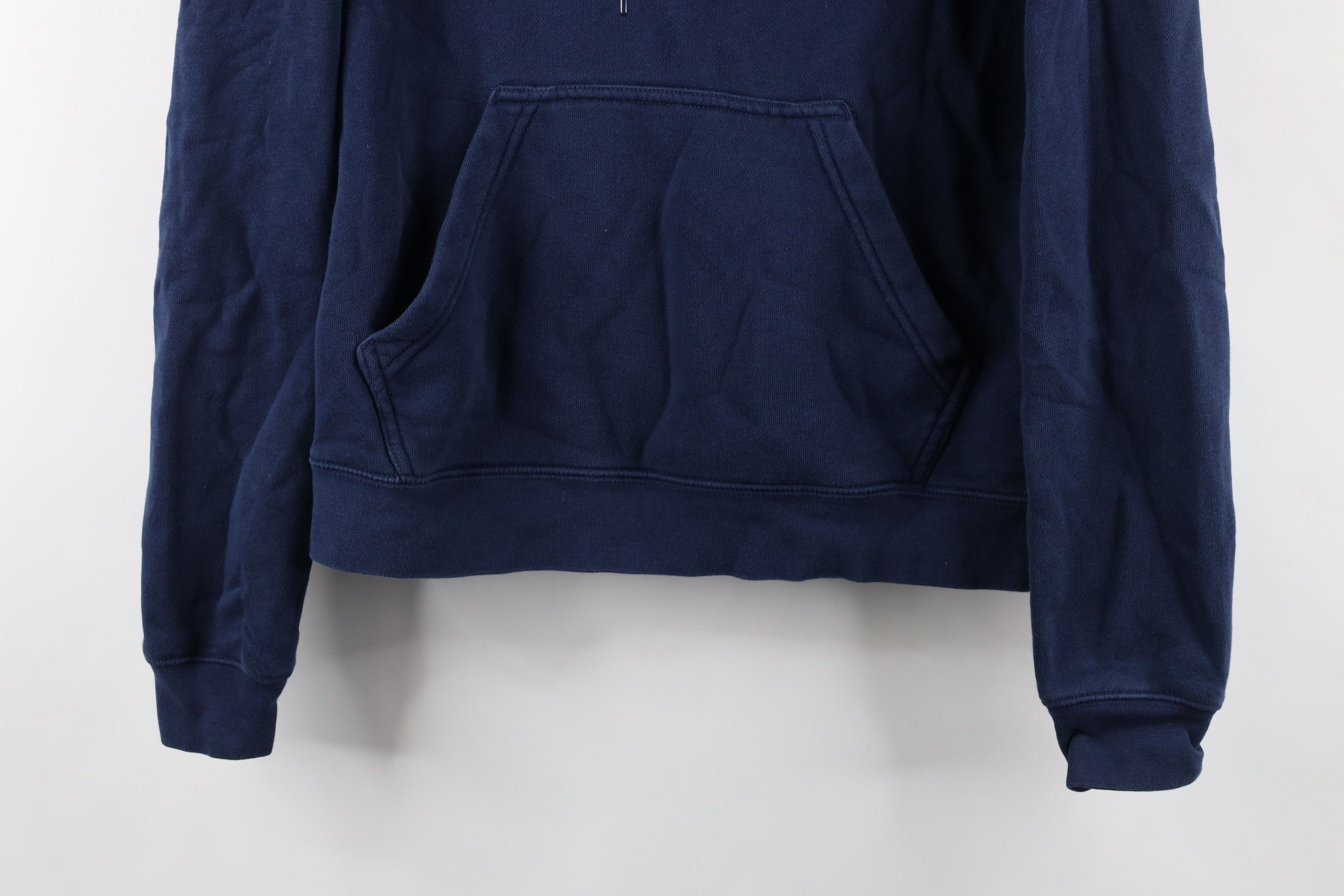 Nike × Vintage Vintage Nike Travis Scott Mini Swoosh Hoodie Sweatshirt Blue Size S / US 4 / IT 40 - 3 Thumbnail