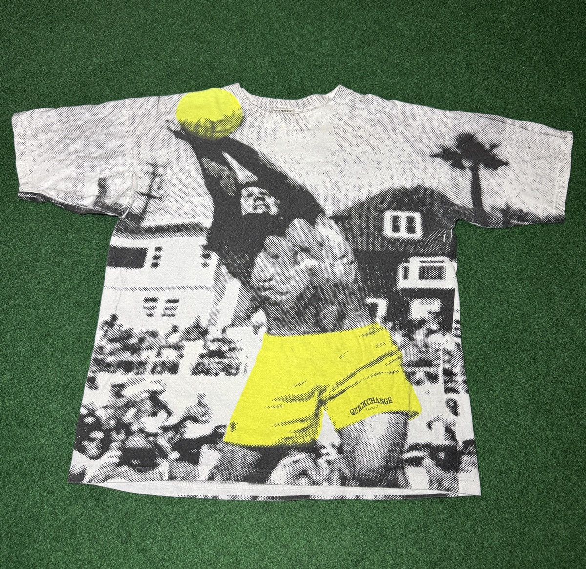 Vintage Vintage 90s Beach Volleyball Mega Top Hip Hop Aop T Shirt Size US L / EU 52-54 / 3 - 1 Thumbnail