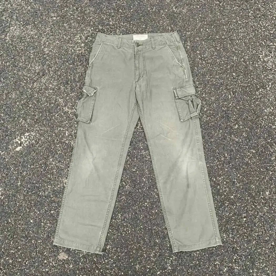 StraightFaded Japanese Vintage Trousers Faded Utility Avirex Combat Cargo Size US 29 - 1 Thumbnail