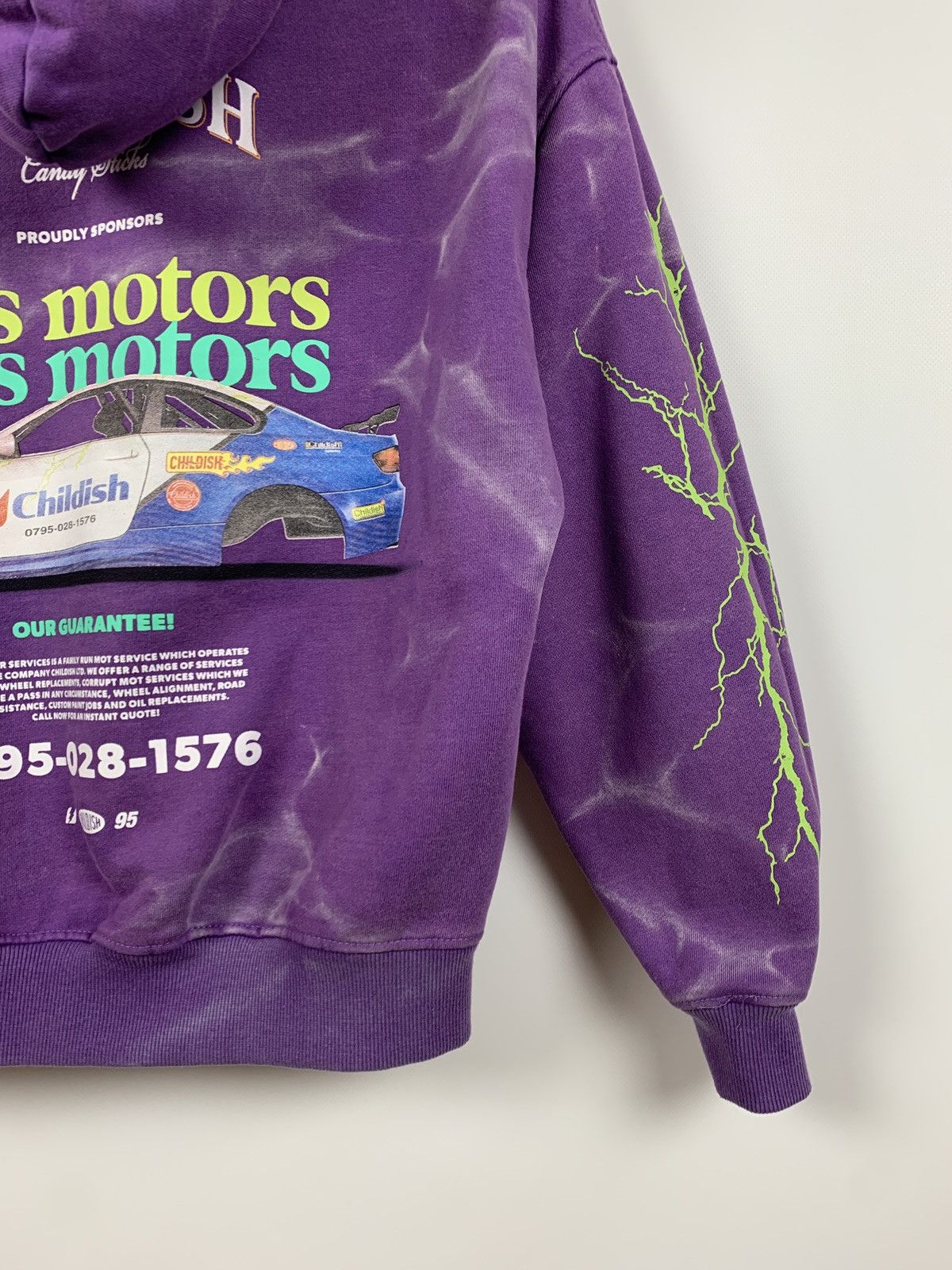 Vintage Childish RC Purple Robs Motors Oversized Hoodie Size US XS / EU 42 / 0 - 8 Thumbnail