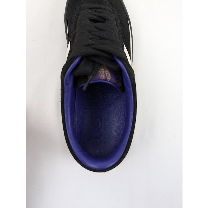 Lanvin o1rshd1 High Sole Low-Top Sneakers in Black/Off White Size US 9 / EU 42 - 7 Thumbnail