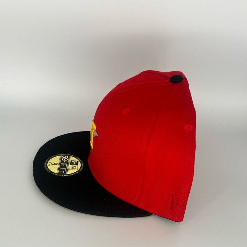 New Era Size 8 Red Black Houston Astros 1986 ASG Side Patch New Era Size ONE SIZE - 2 Thumbnail