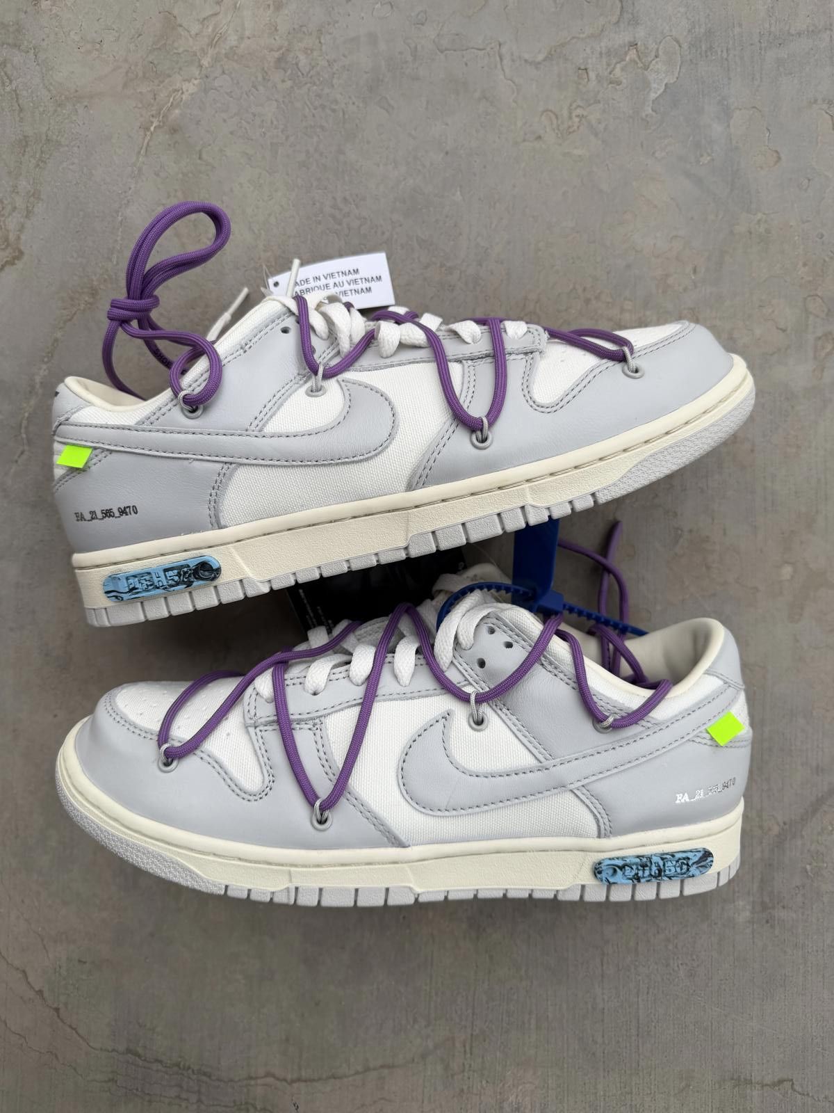 Nike Nike Dunk Low Off-White Lot 48 Size 9.5M DS OG All Size US 9.5 / EU 42-43 - 2 Thumbnail