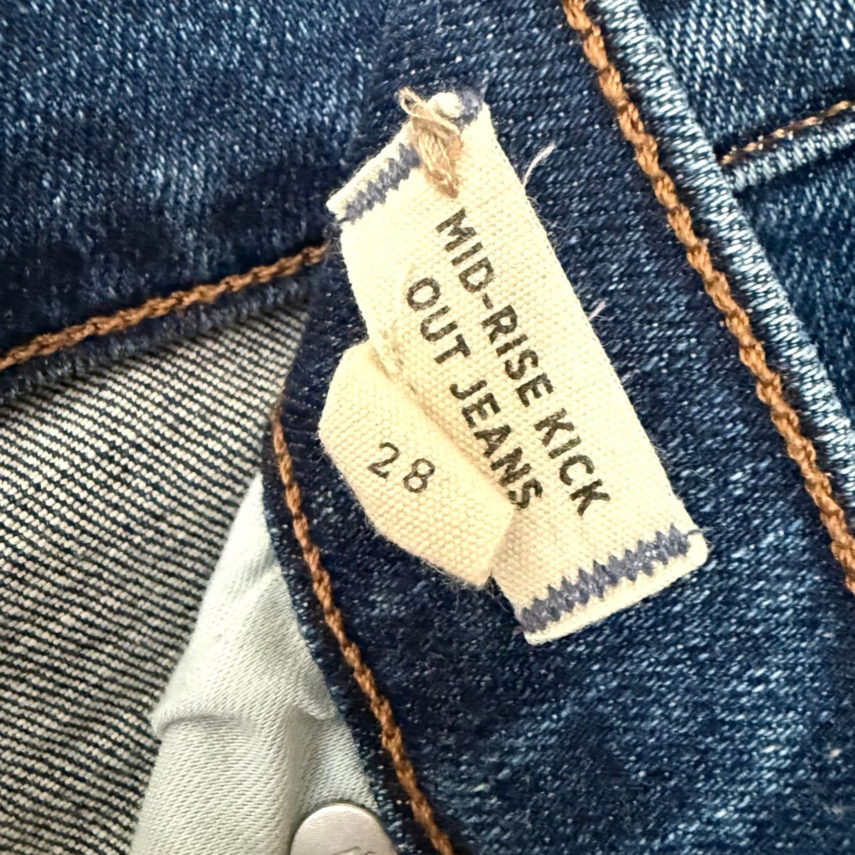 Madewell Madewell Jeans Western Minimalistic Core-28 Bootcut Women 28 Blue Y2K Medium Wash Mid-Rise Knock Out Size 28" / US 6 / IT 42 - 4 Thumbnail