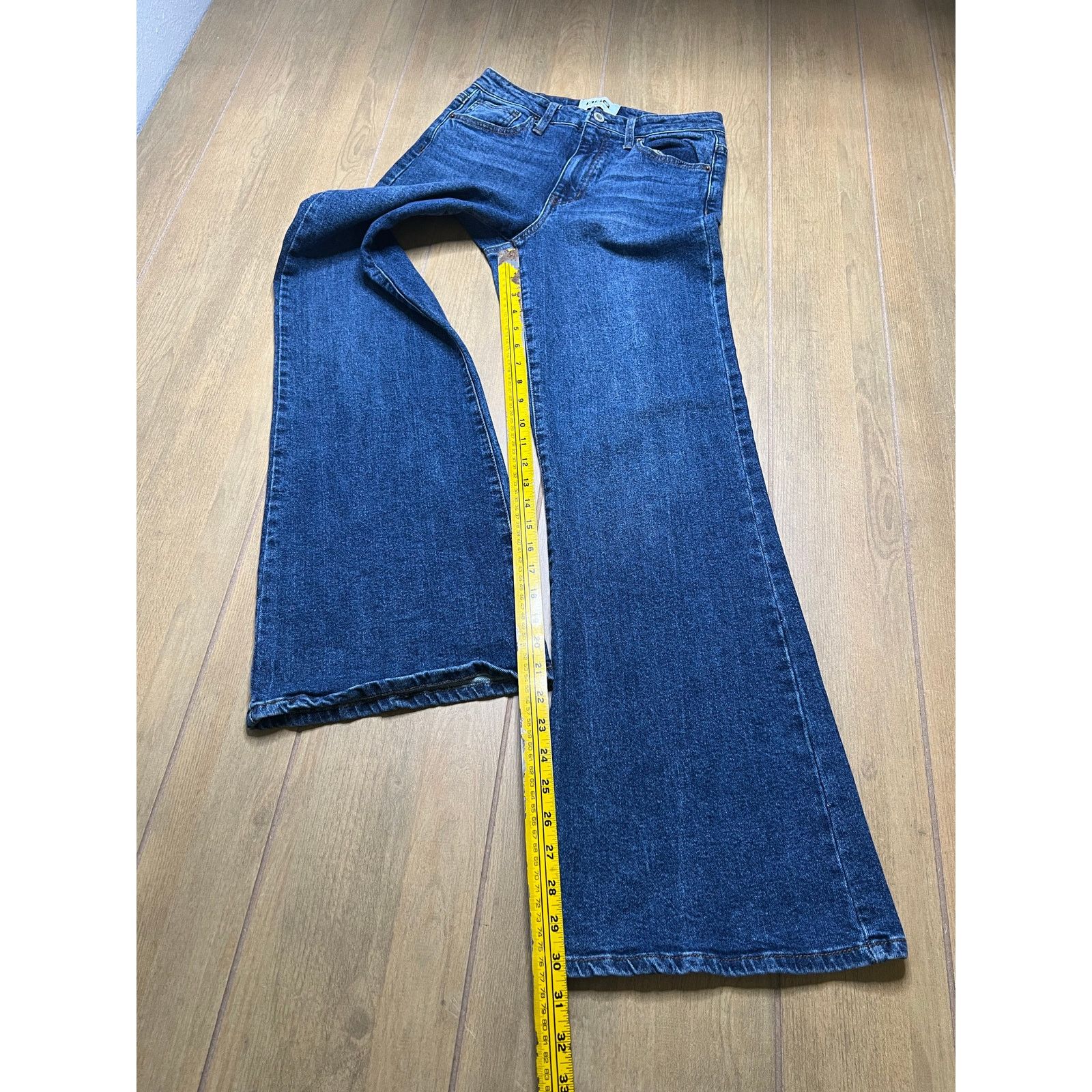 Rsq RSQ High Rise Flare Jeans Womens Size 27 Blue Stretch Denim Size 27" / US 4 / IT 40 - 9 Thumbnail