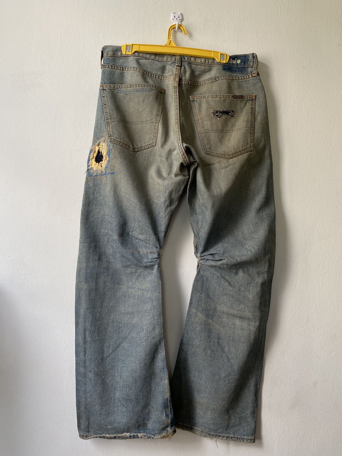 Hollister × Japanese Brand Hollister Co X Louis Vuitton MLB Distressed Denim Size US 33 - 2 Thumbnail