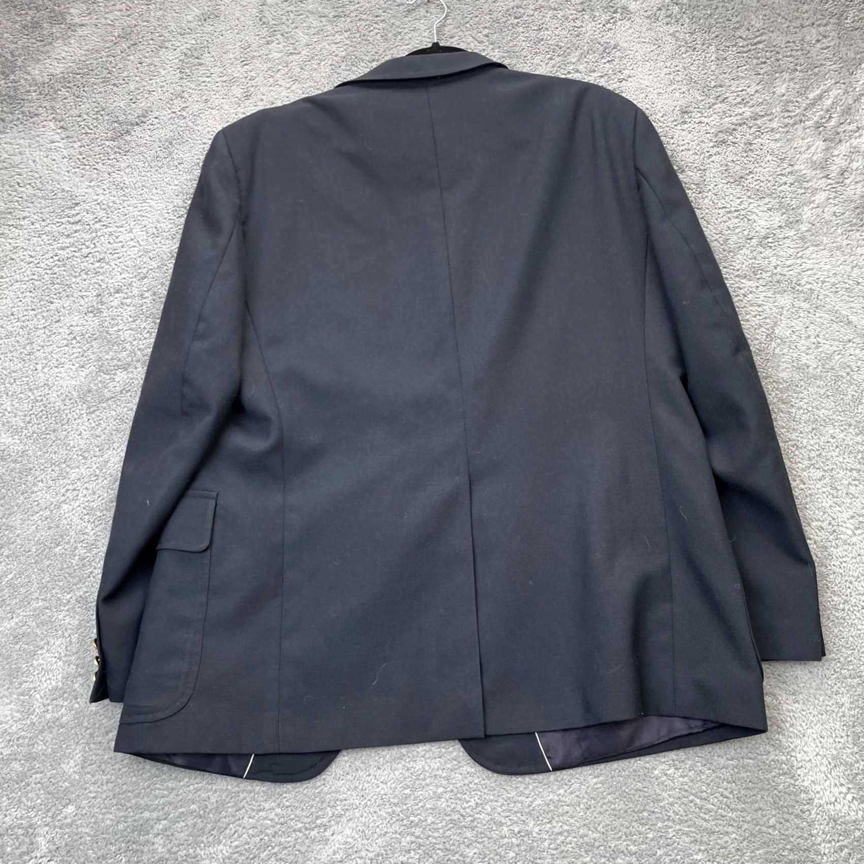 Vintage VINTAGE English Manor Mens 40R Blue Blazer Sport Coat Notch Lapel Vented Size 40R - 2 Thumbnail