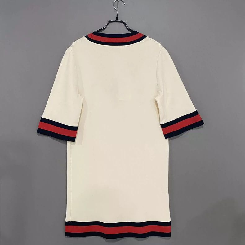 Gucci Gucci Classic webbing V-neck dress 2503-Nextarrow Size L / US 10 / IT 46 - 3 Thumbnail