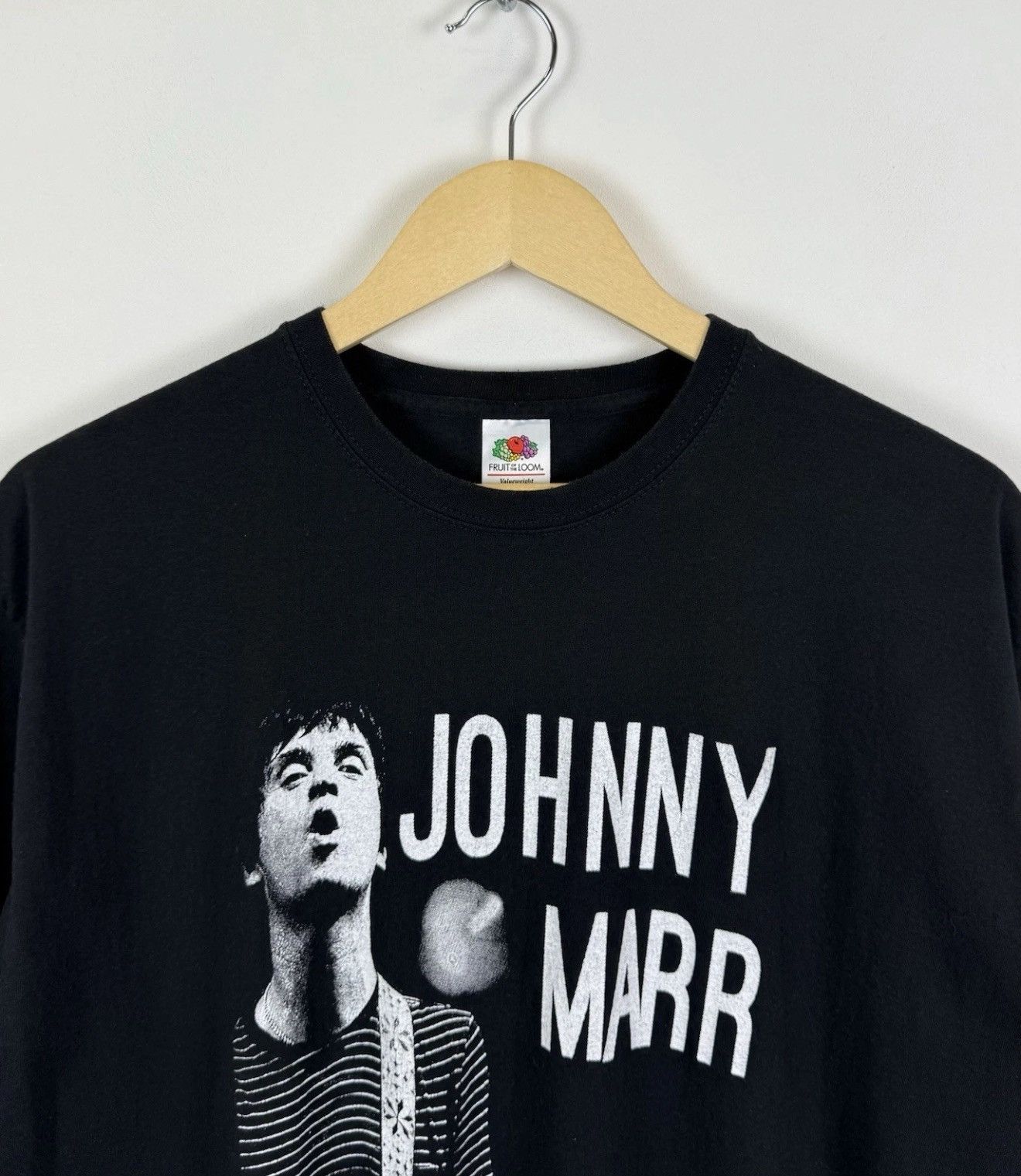 Band Tees Johnny Marr The Smith T-Shirt Black Top Indie Rock Band Tour Size US XL / EU 56 / 4 - 3 Thumbnail