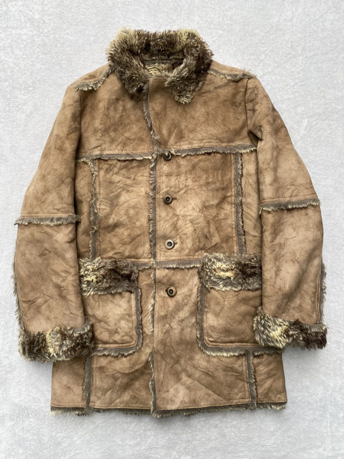 291295=Homme 291295 Homme Avant-garde Punk Faux Fur Parka Size US M / EU 48-50 / 2 - 2 Thumbnail