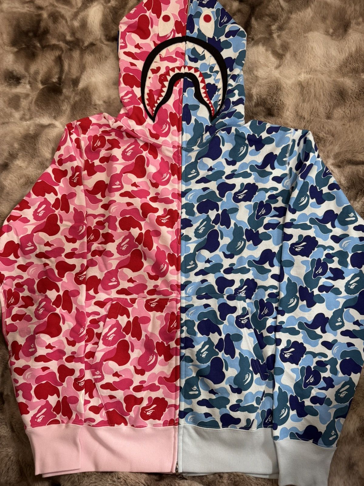 トップス ABC CAMO SEPARATE SHAR K FULL ZIP HOODIE A BATHING APE® Abc Camo Separate Shark Full Zip Hoodie | Bape