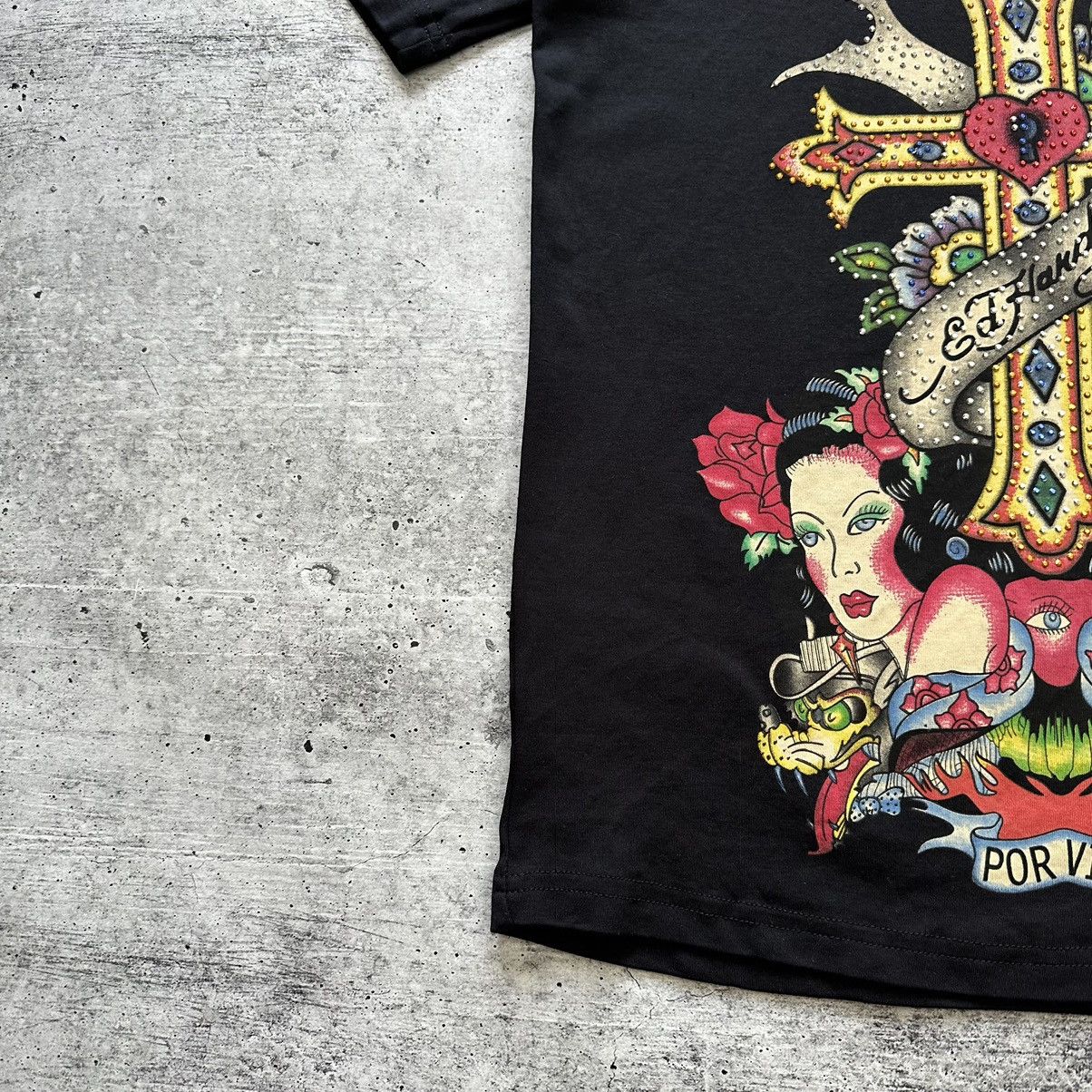 Other Ed Hardy Christian Audigier Y2K T-shirt Black Size XL / US 12-14 / IT 48-50 - 5 Thumbnail