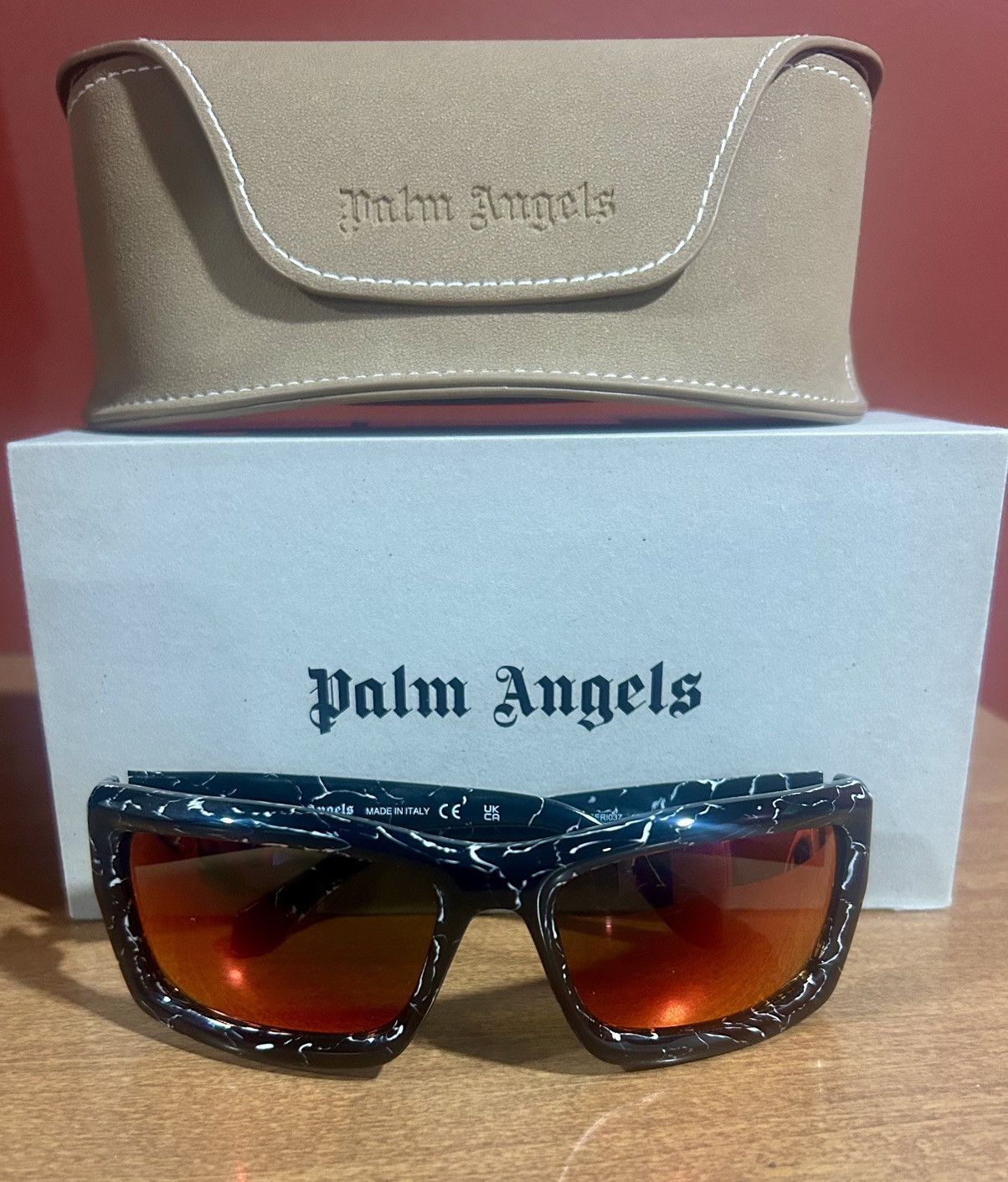 Palm Angels Palm Angels Adin (Peri037 1322) Sunglasses “Black Marble” Size ONE SIZE - 24 Thumbnail