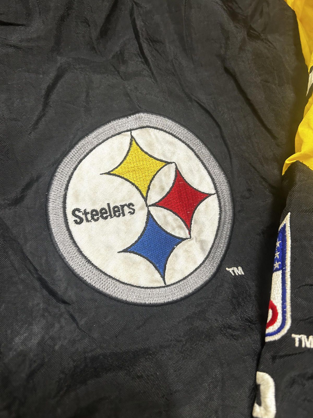 Logo Athletic Pittsburgh Steelers Black Bomber Jacket by Logo Athletic Size US L / EU 52-54 / 3 - 5 Thumbnail