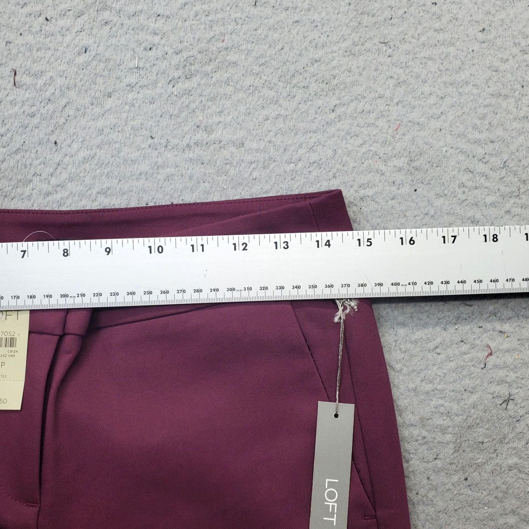 Loft LOFT Women's 4P Purple Stretch Skinny Leg Ankle Pants Hem Outdoor Button Hem Casual Shirt/Pants? Size 27" / US 4 / IT 40 - 6 Thumbnail