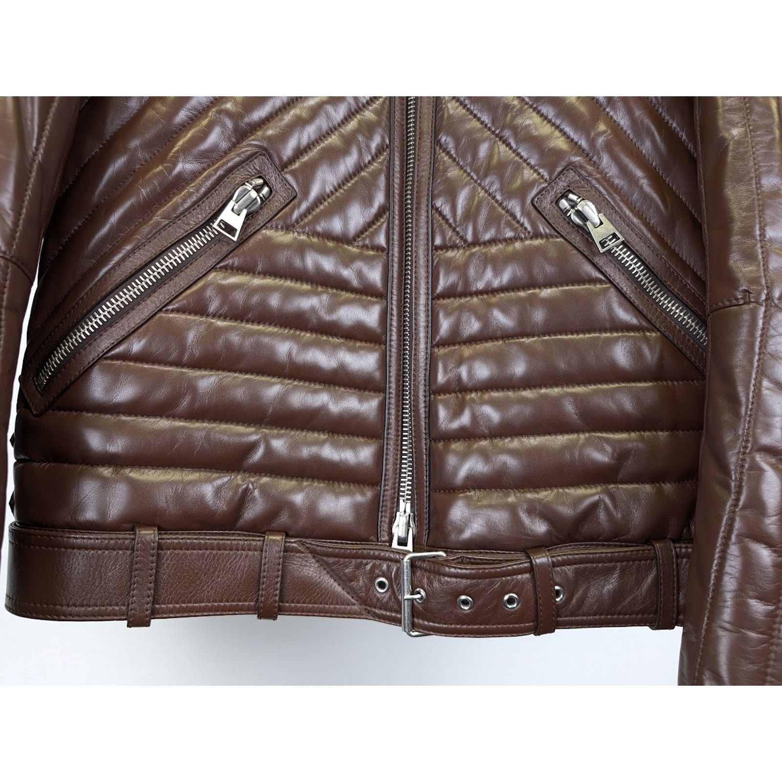 Tom Ford o1rshd1 Leather Jacket in Brown Size US M / EU 48-50 / 2 - 4 Thumbnail