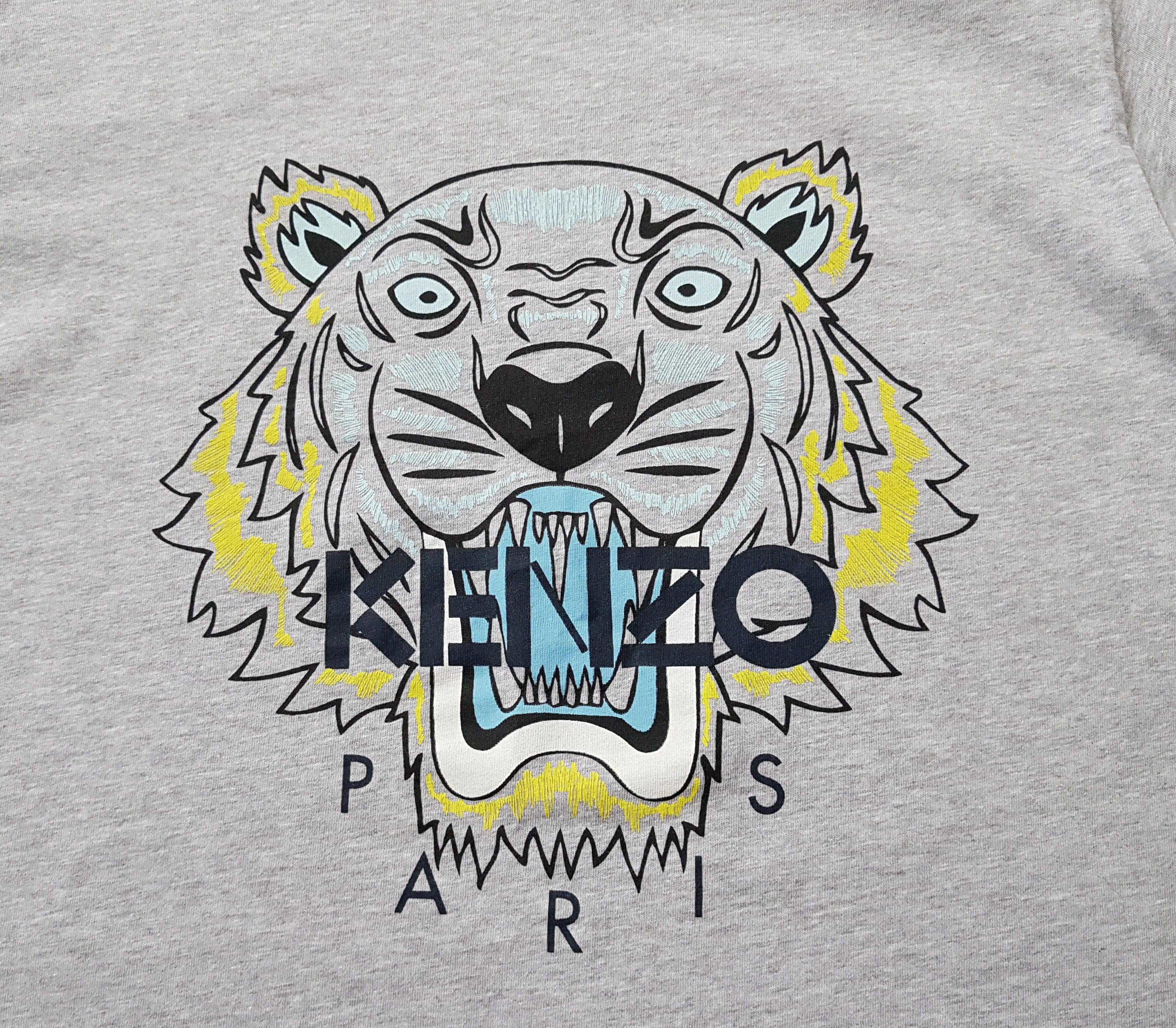 Kenzo Kenzo Tiger Head Printing Pattern Round Neck T Shirt sz M Size US M / EU 48-50 / 2 - 3 Thumbnail