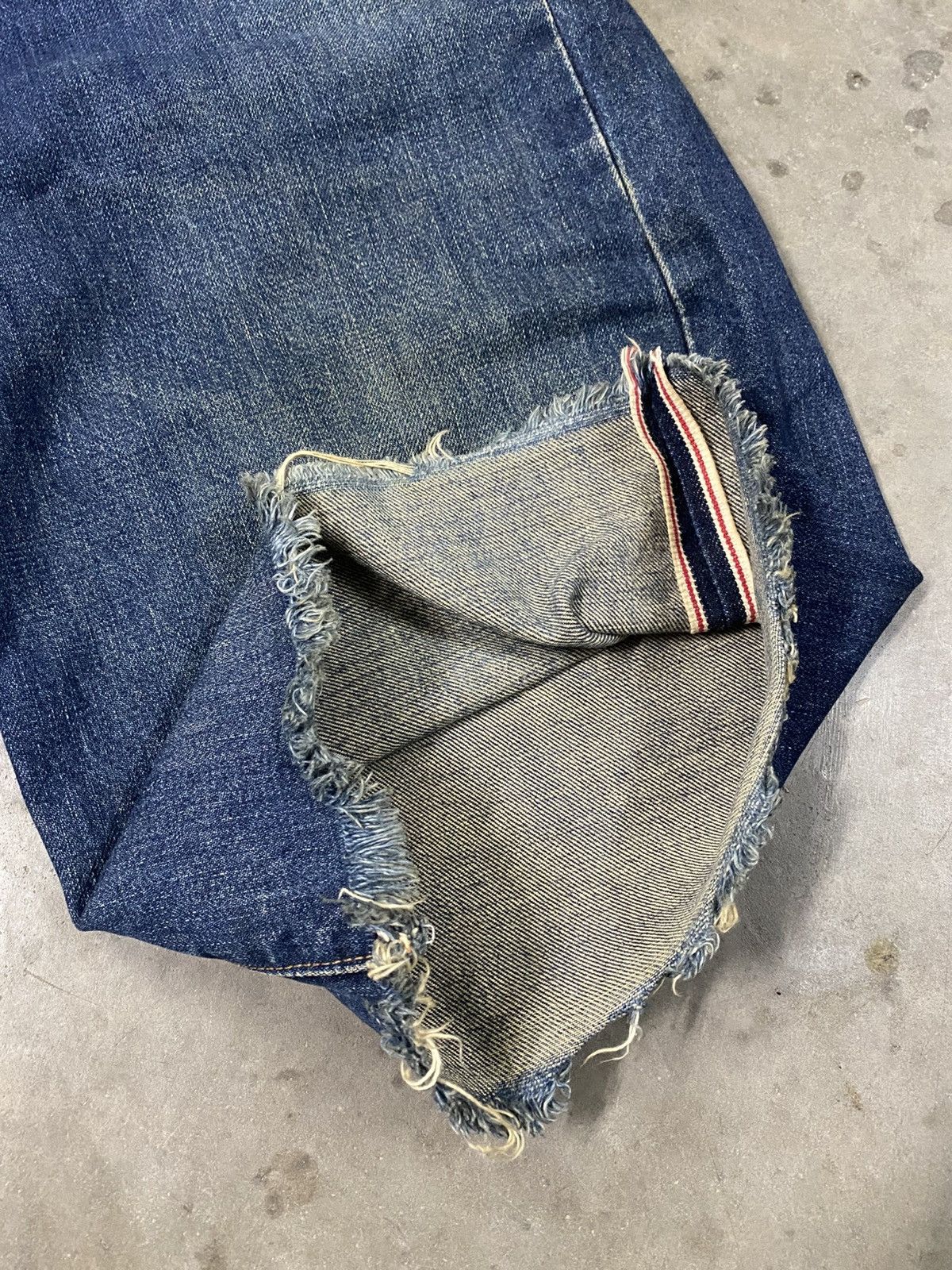 JNCO × Jean × Wrangler Vintage Wrangler Blue Bell Cropped Rusty Jeans @272 Size US 32 / EU 48 - 14 Thumbnail